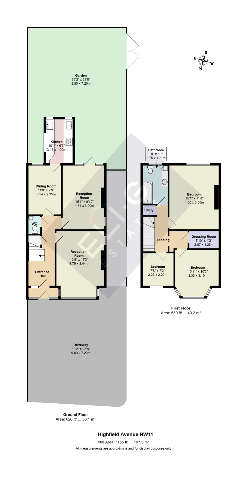 42, Highfield Avenue, LONDON floorplan