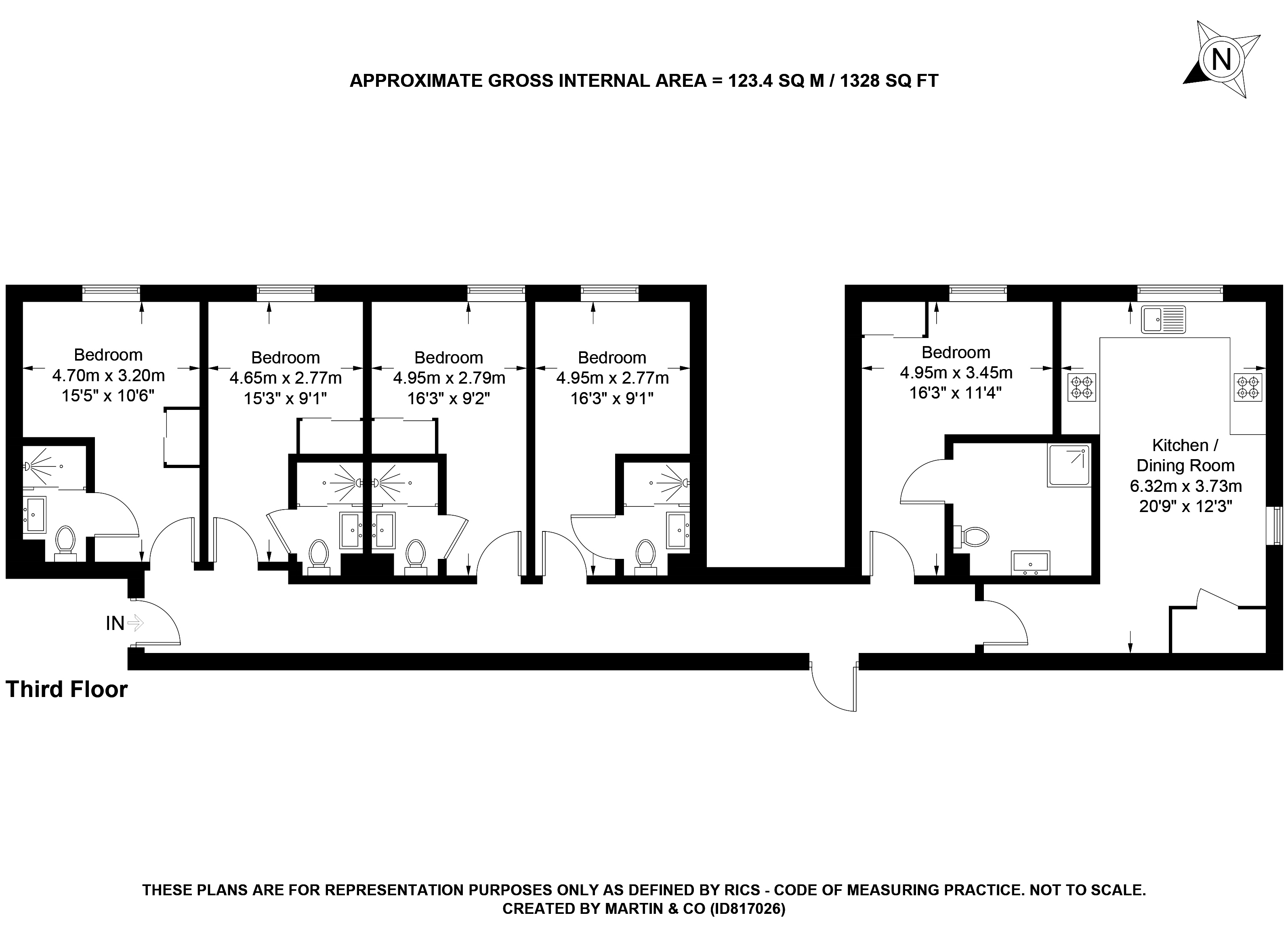 Room 4, 18, Balfour House, Winchester floorplan