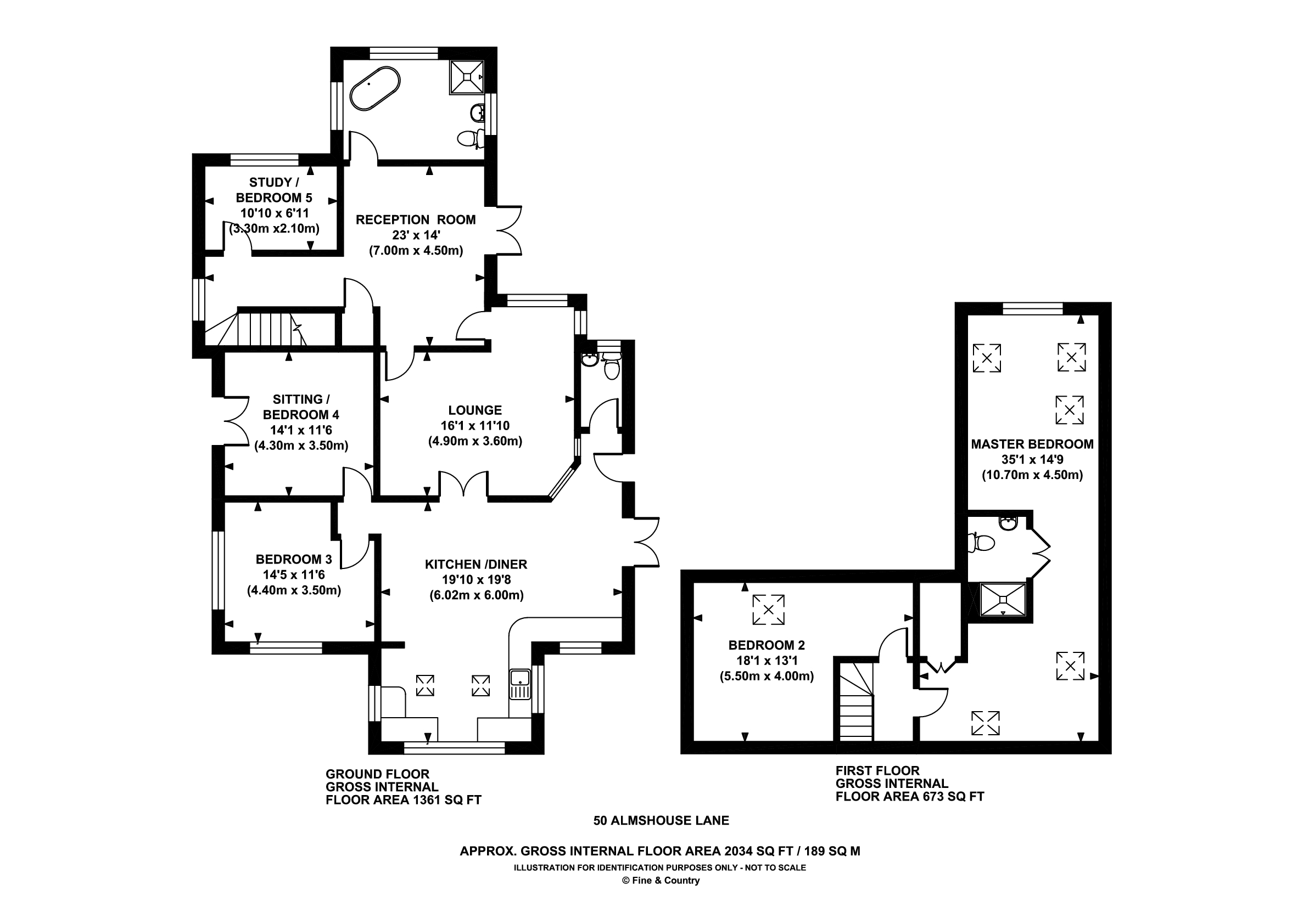 50, Almshouse Lane, Wakefield floorplan