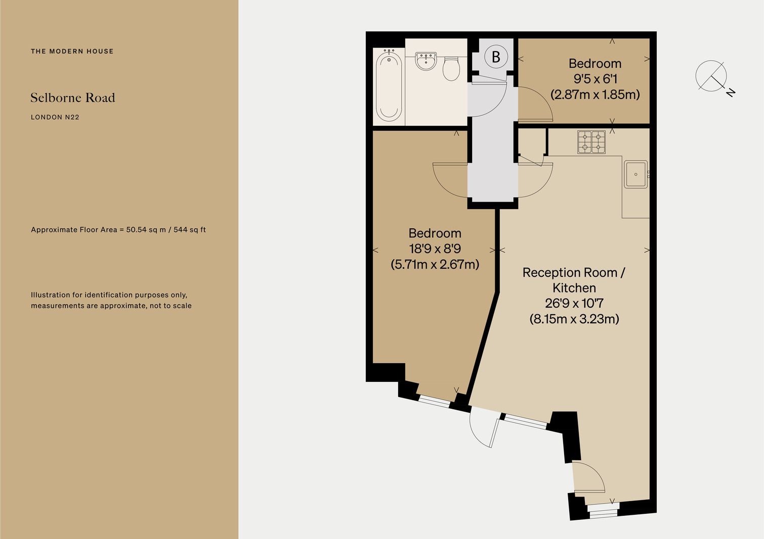 2C, Selborne Road, London floorplan
