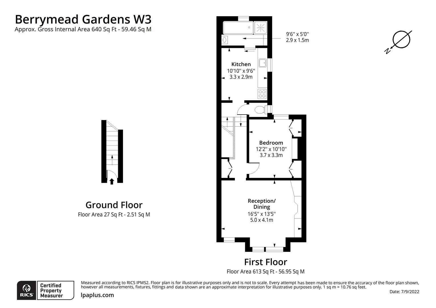 Berrymead Gardens, Acton floorplan