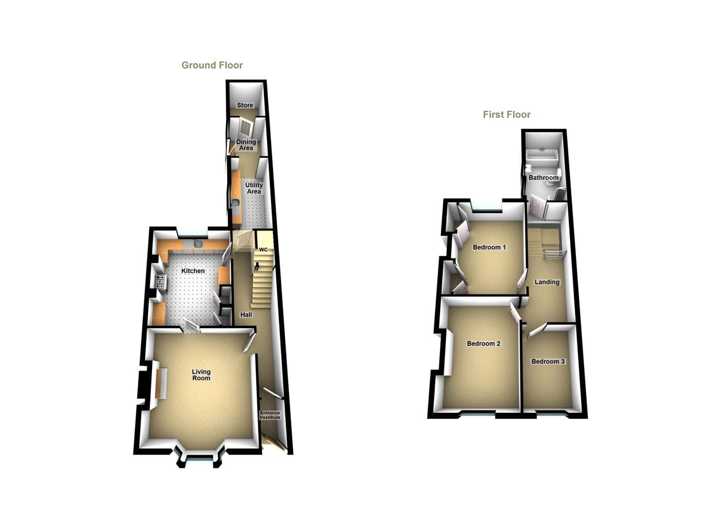 34, Ruby Street, Saltburn-By-The-Sea floorplan