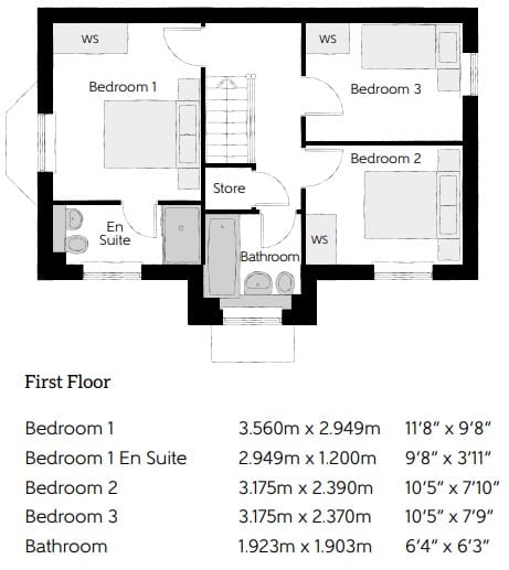 The Thespian, Pincey Brook Drive, Great Dunmow floorplan