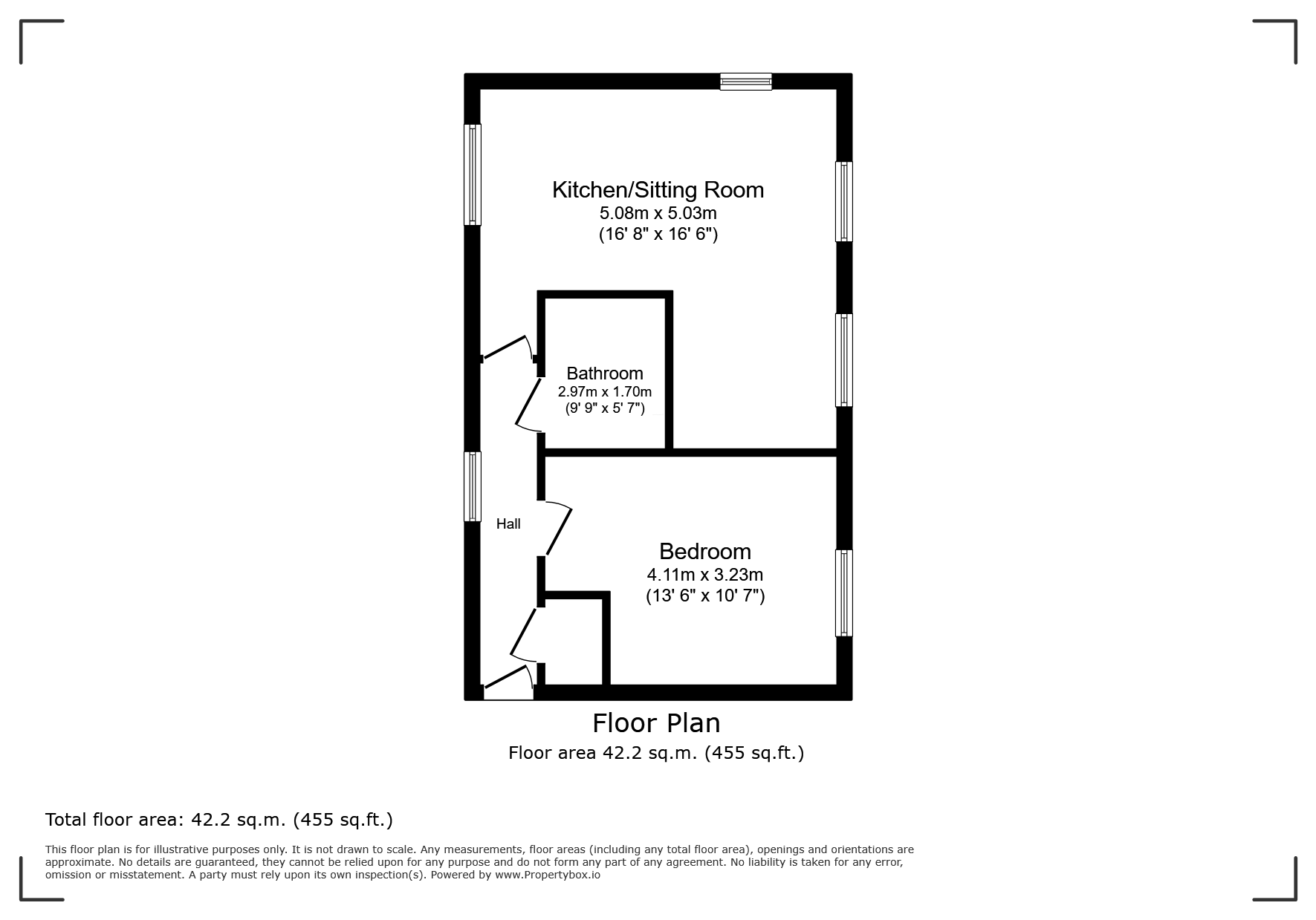 Flat 3, Old Canal End, 33, The Lane, Worcestershire floorplan
