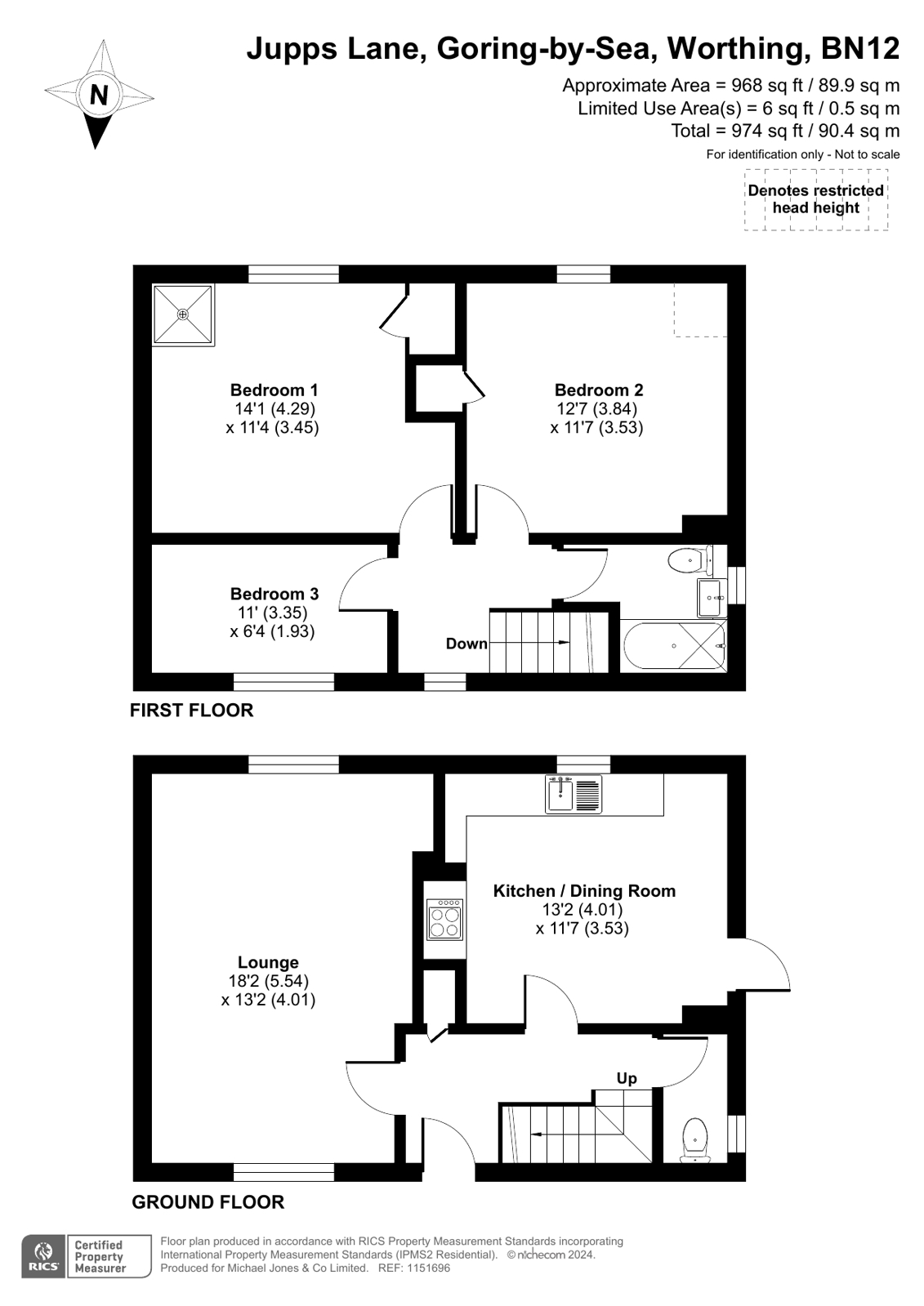 24, Jupps Lane, Worthing floorplan