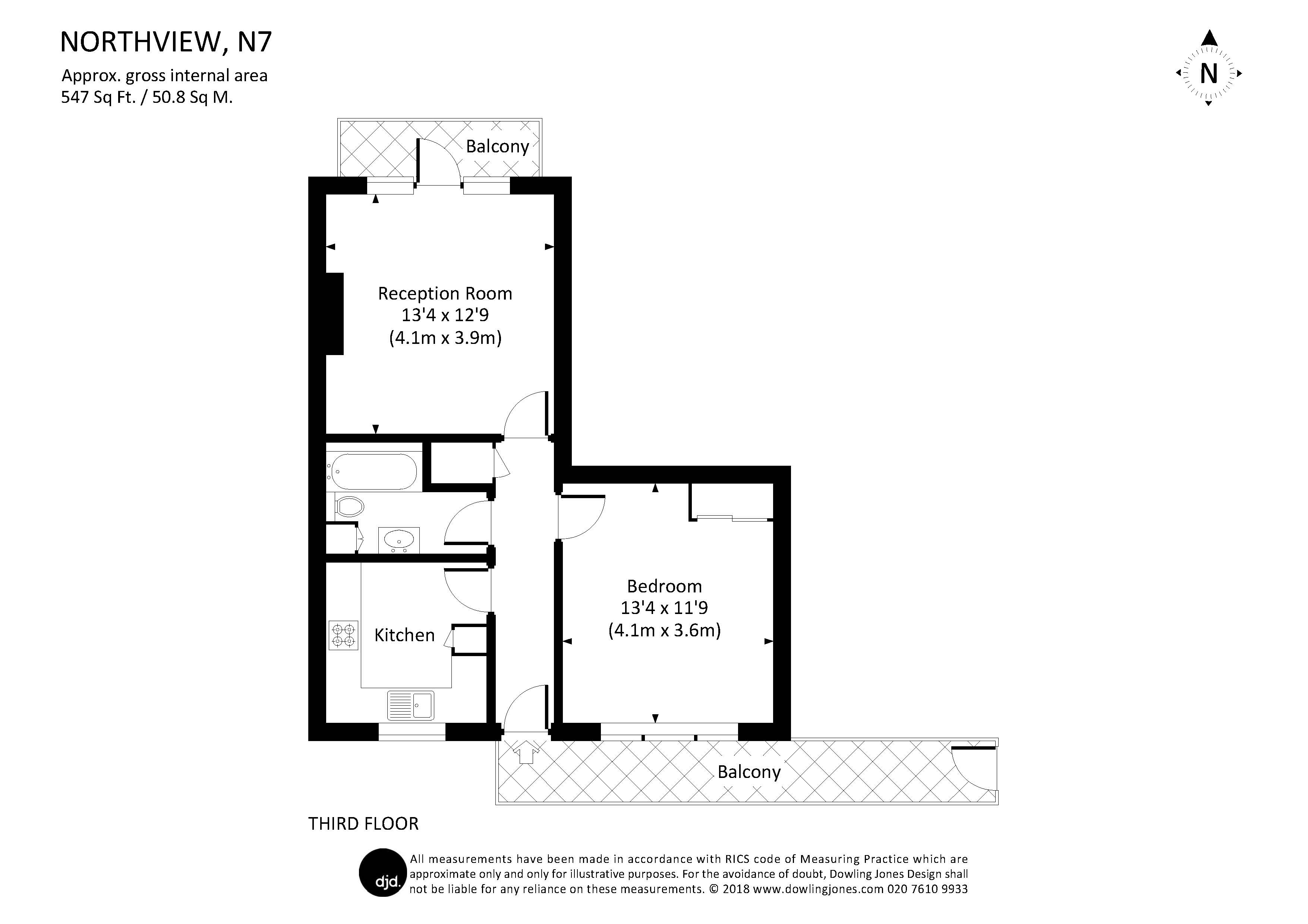 1 Bedrooms Flat to rent in Tufnell Park Road, London N7