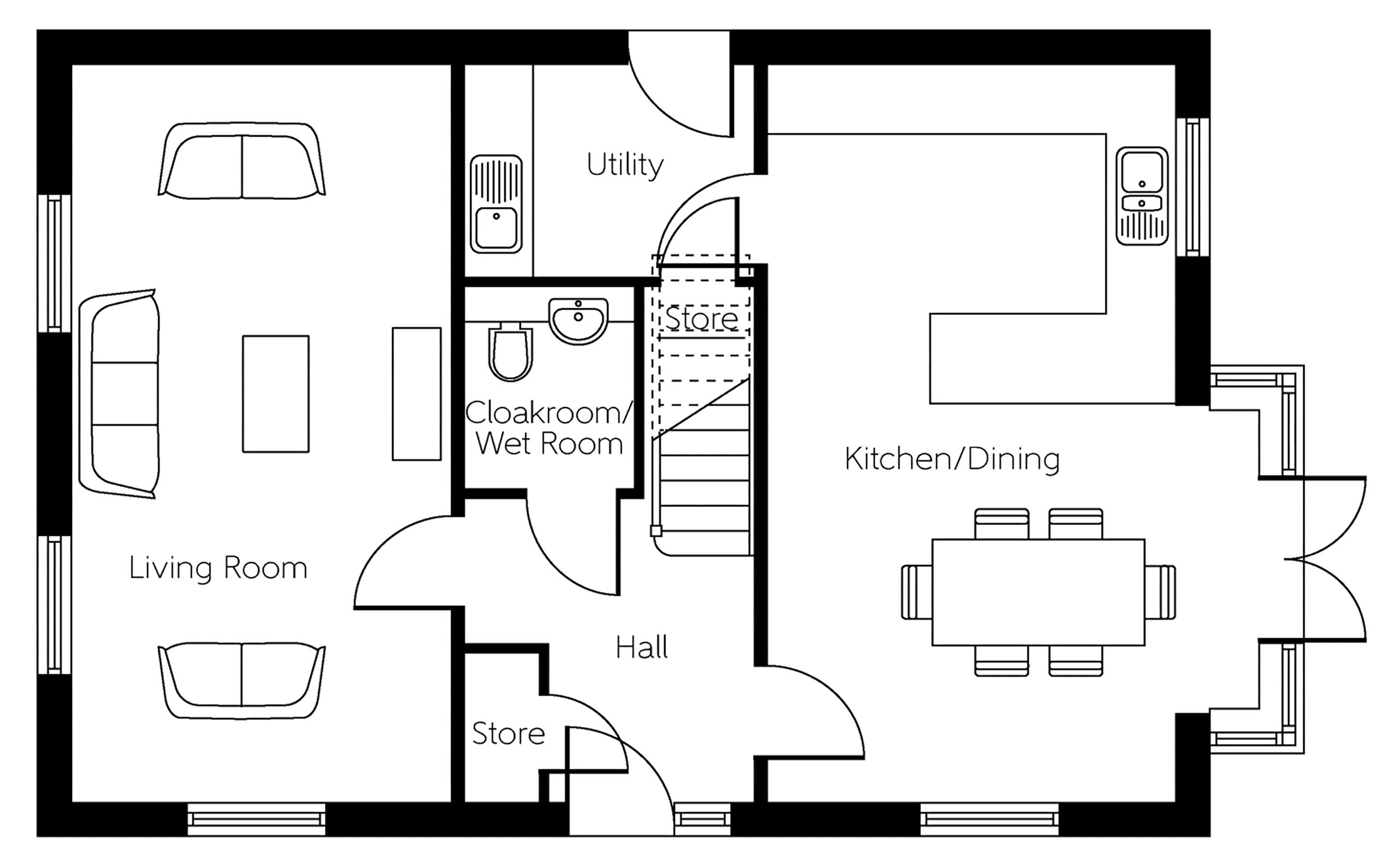 117, Golborne Road, Winwick floorplan