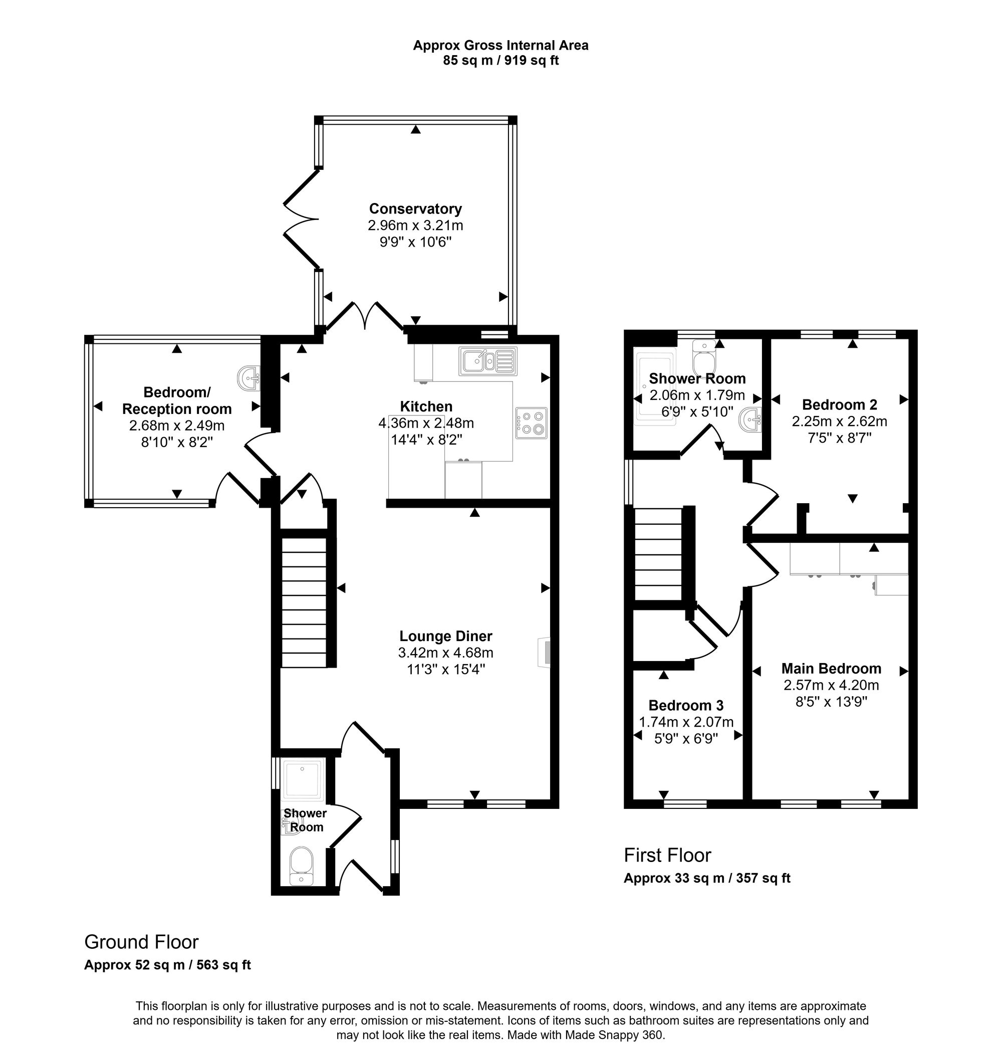 2a Alder Lee Close, Wigan floorplan