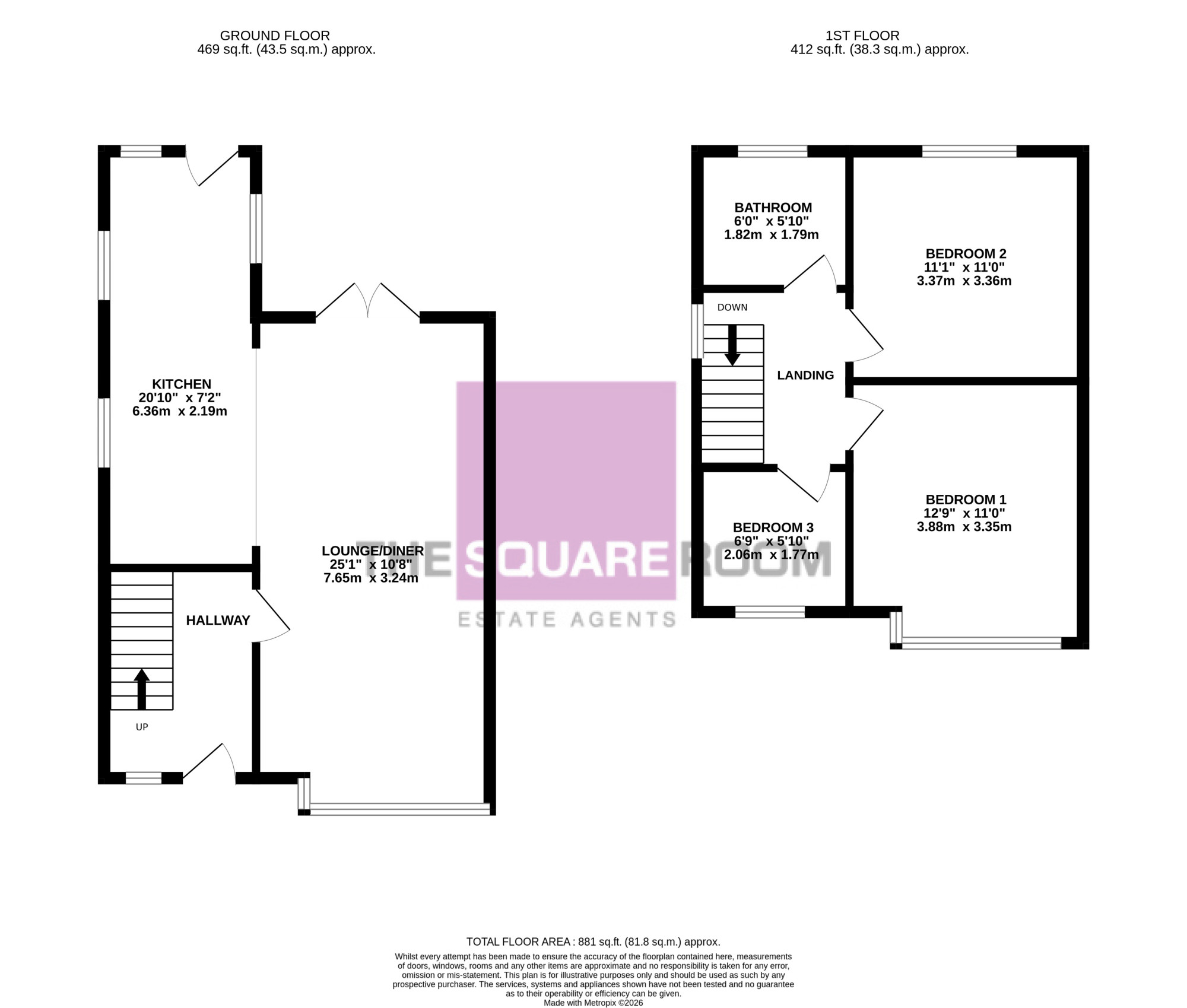 21, Fordway Avenue, Blackpool floorplan