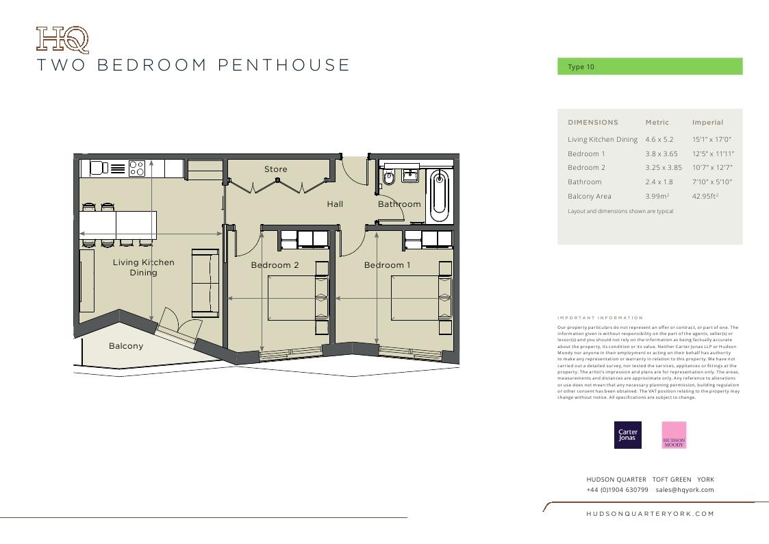 59 Kings, Hudson Quarter, York floorplan