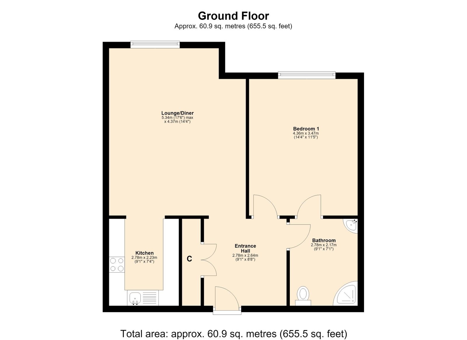 Brookside,Apartment 95, Aughton Street, Ormskirk floorplan