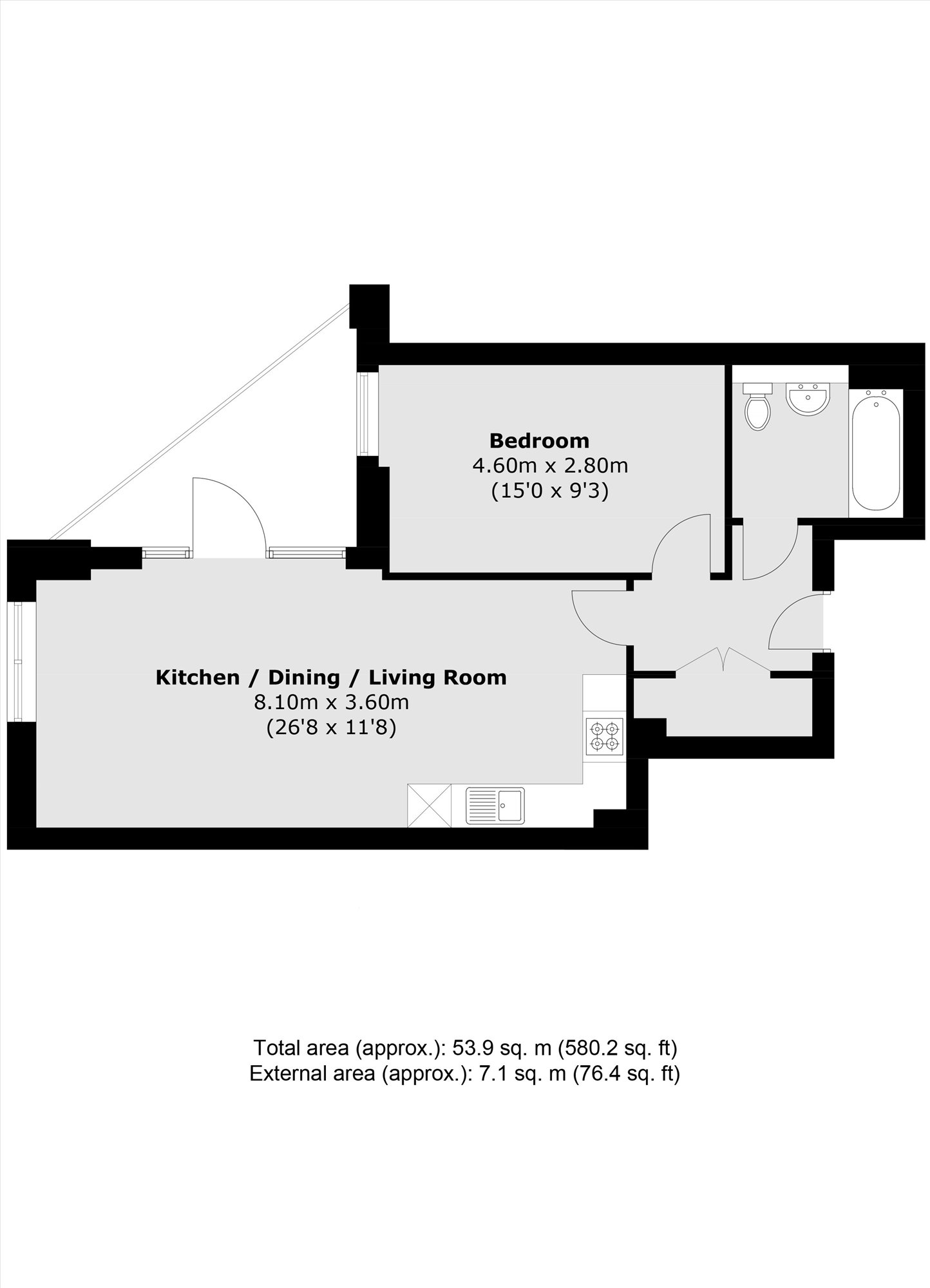 Flat 23 Bookbinder Point, 227, Bollo Lane, London floorplan
