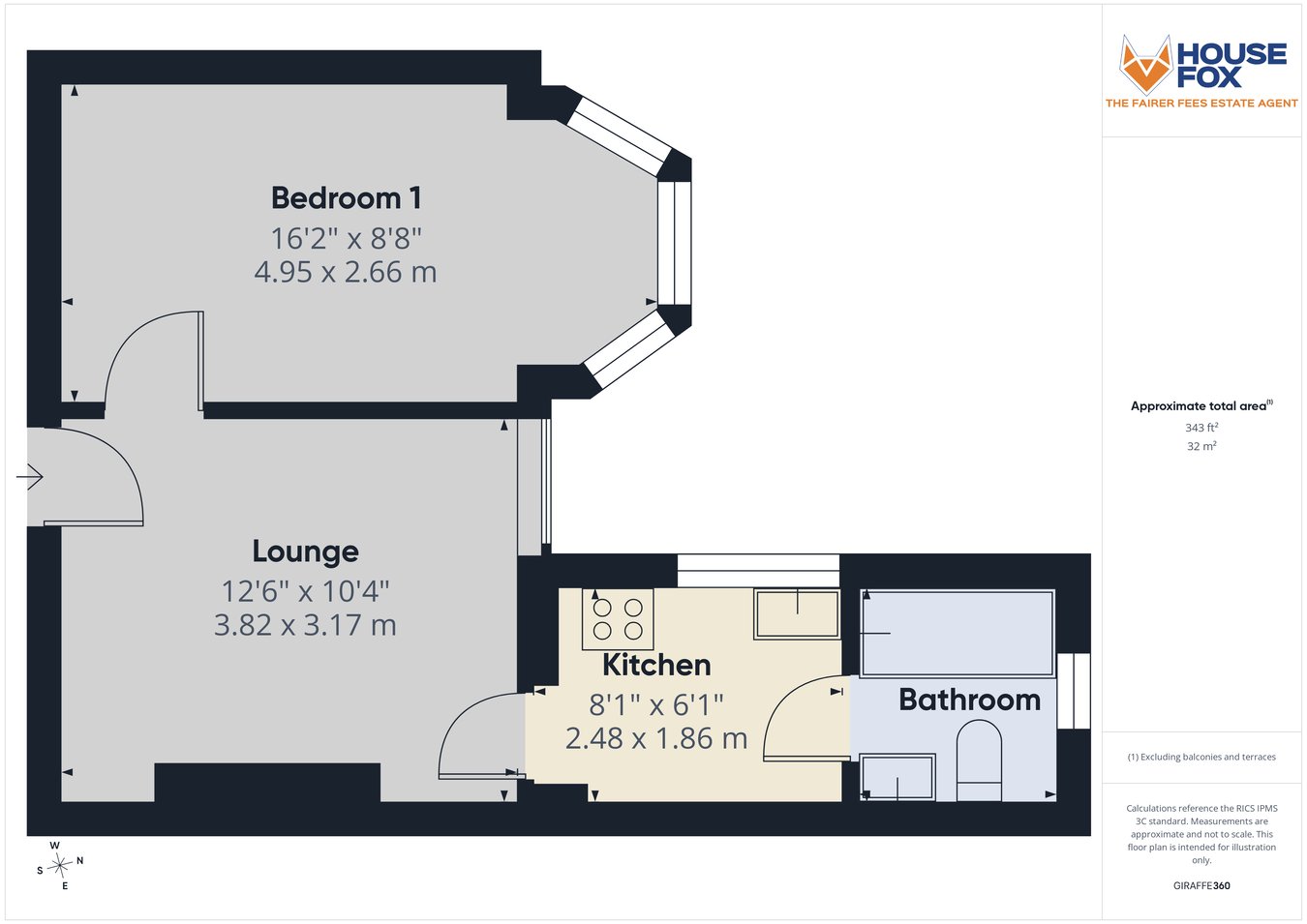Flat 3, 2, Park Place, Weston-Super-Mare floorplan