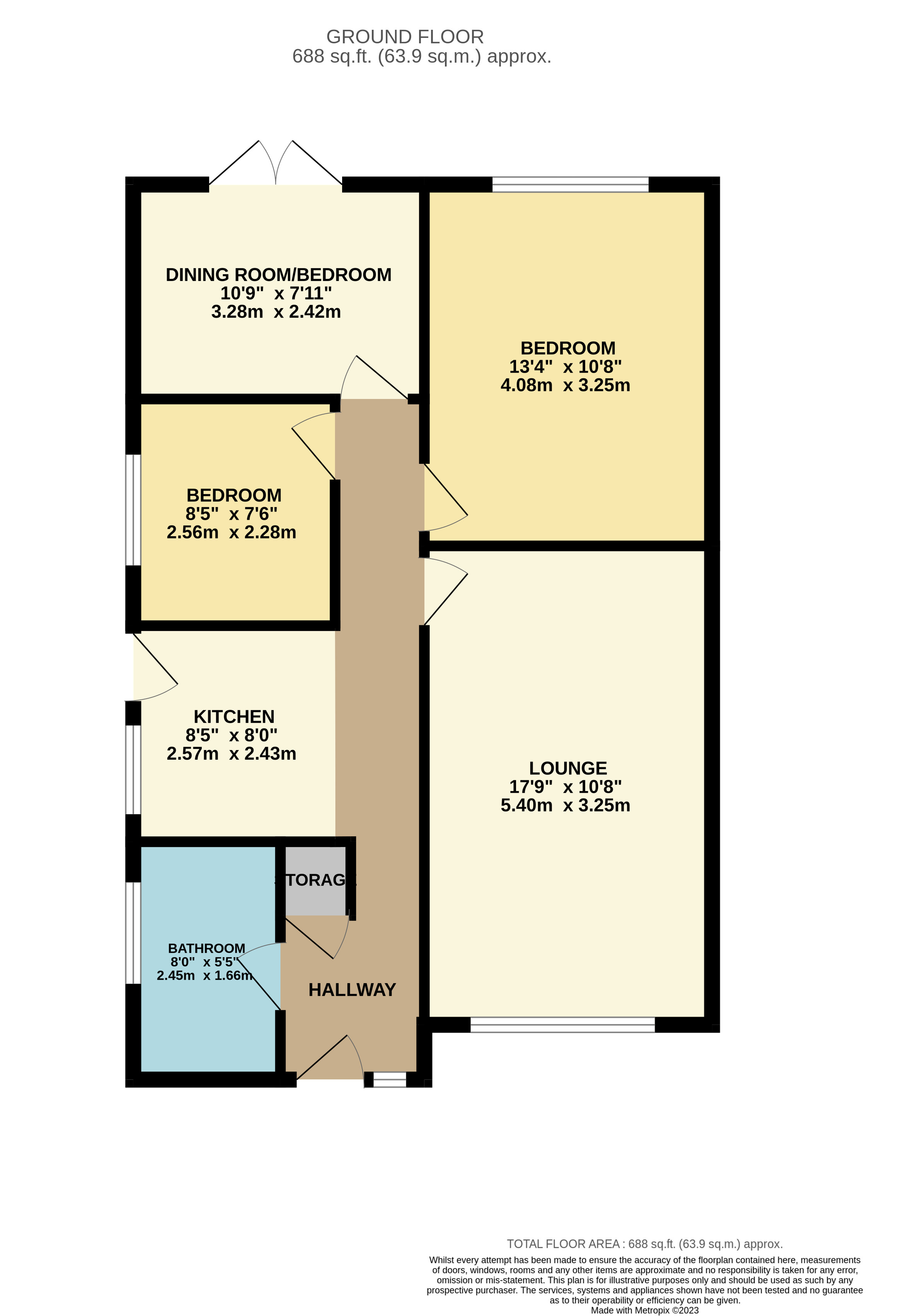 Hawkswood, Eccleston, Chorley PR7, 2 bedroom semidetached bungalow to