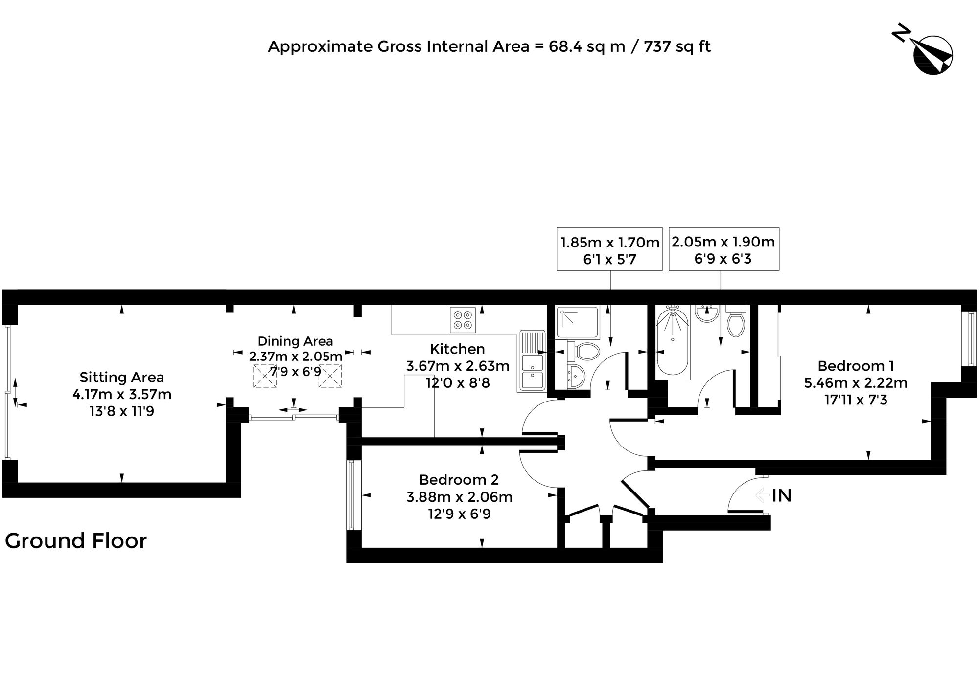 Flat 5, Davenant Court, Oxford floorplan