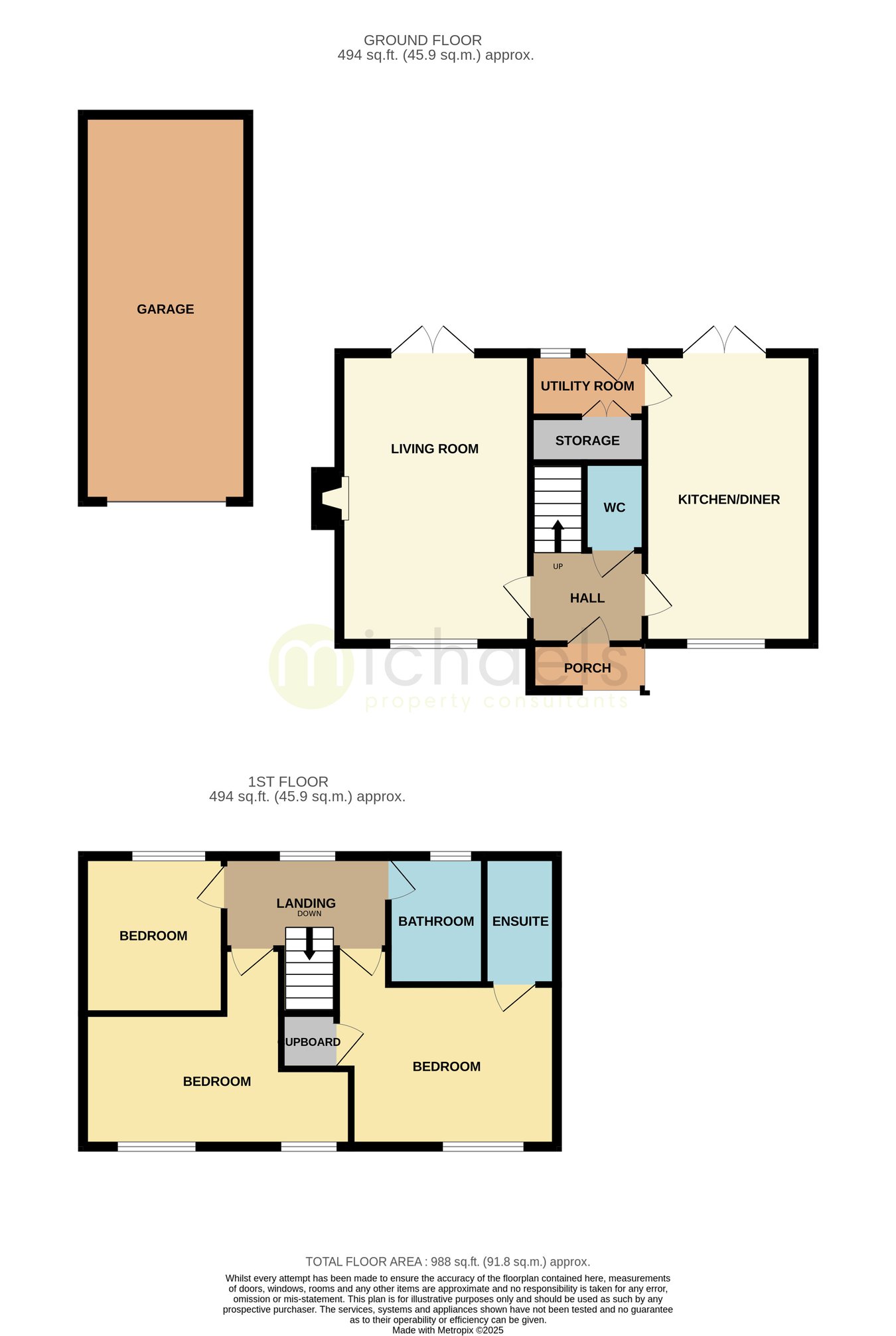 32, Robinson Close, Colchester floorplan