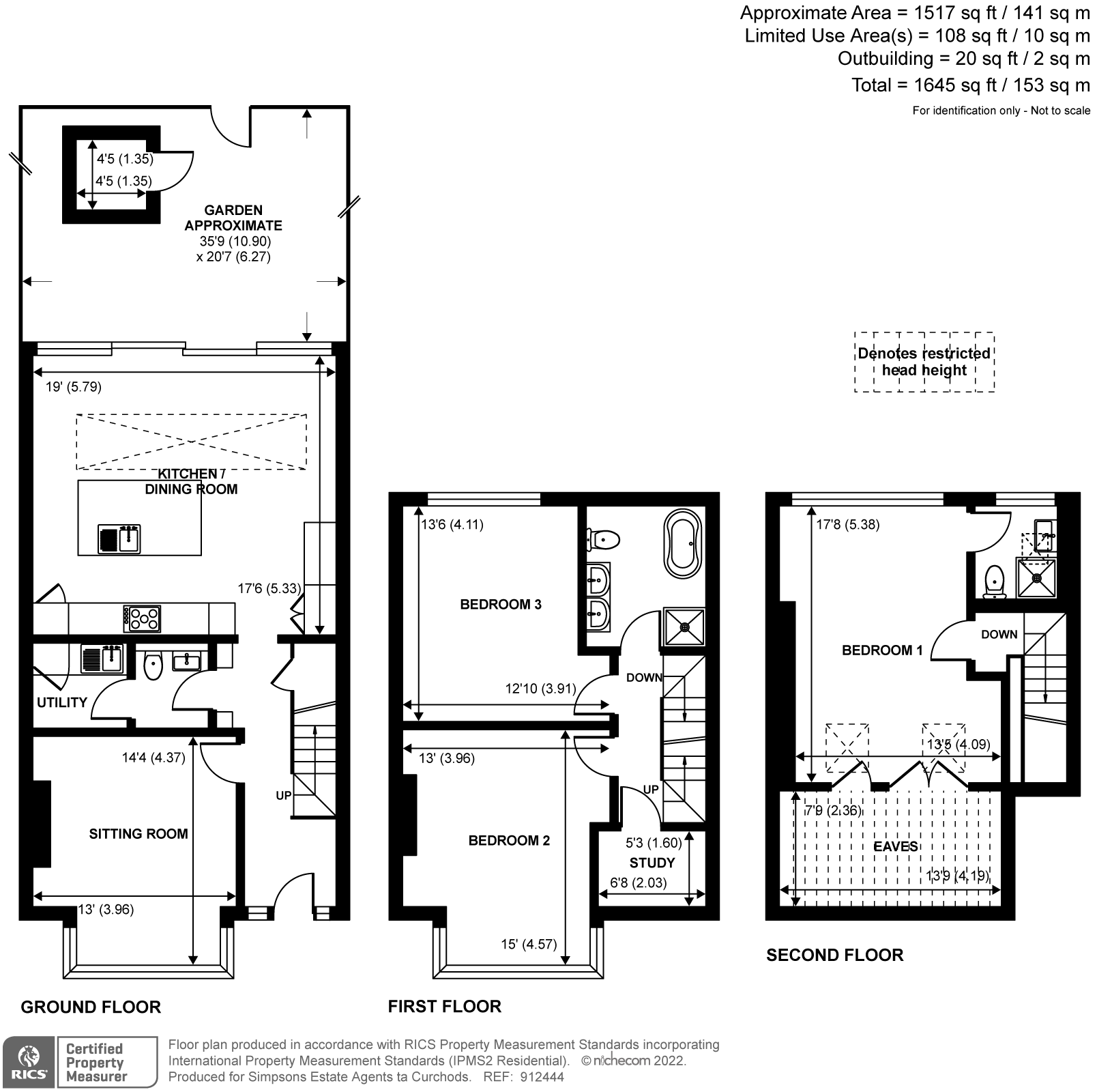 141, Queens Road, Teddington floorplan