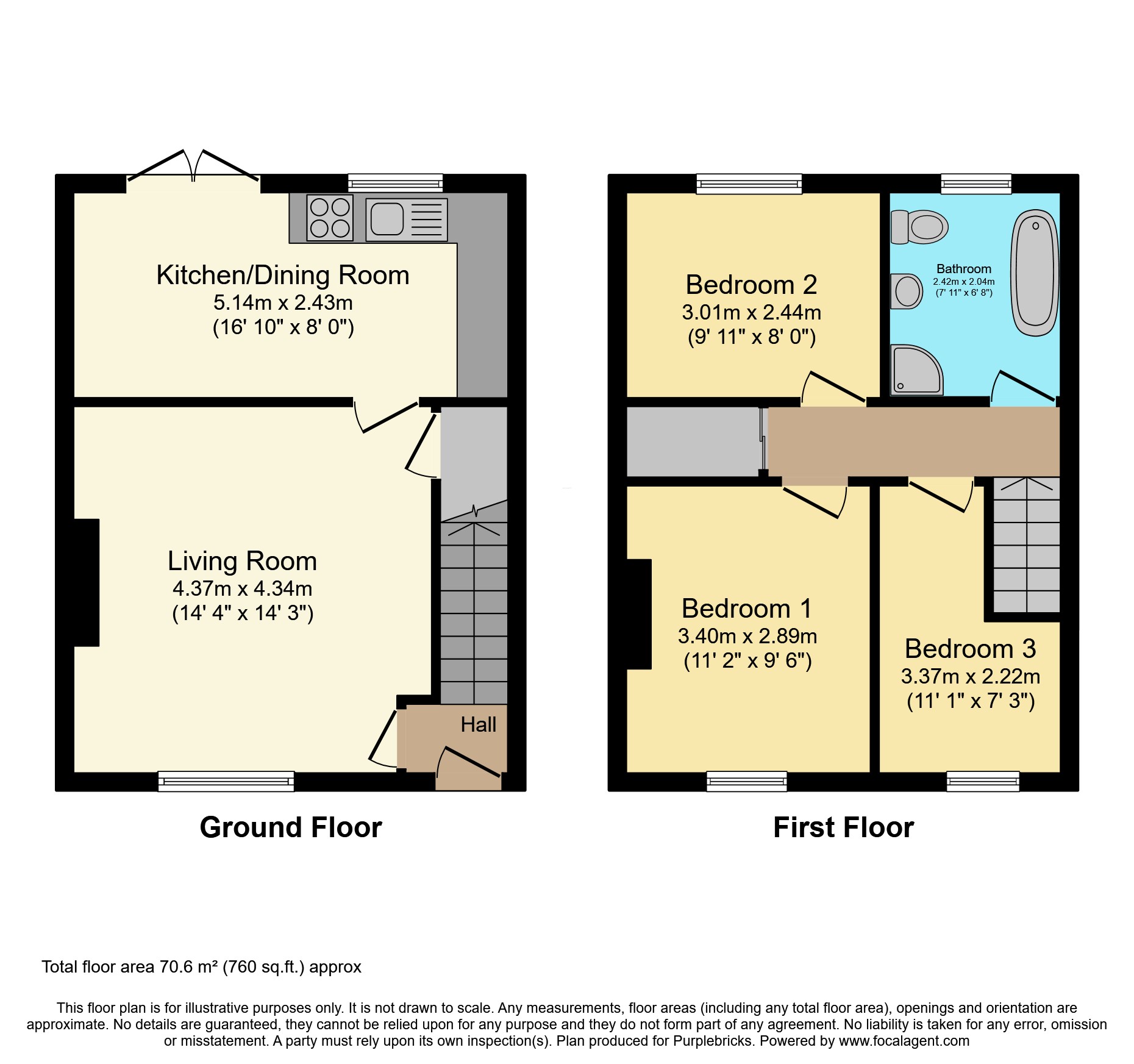 5, Woodside Road, Huddersfield floorplan