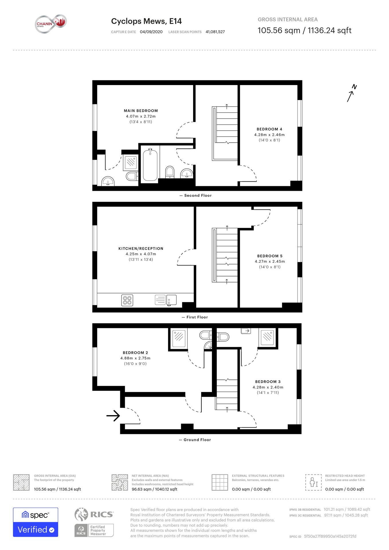 16 Cyclops Mews, London floorplan