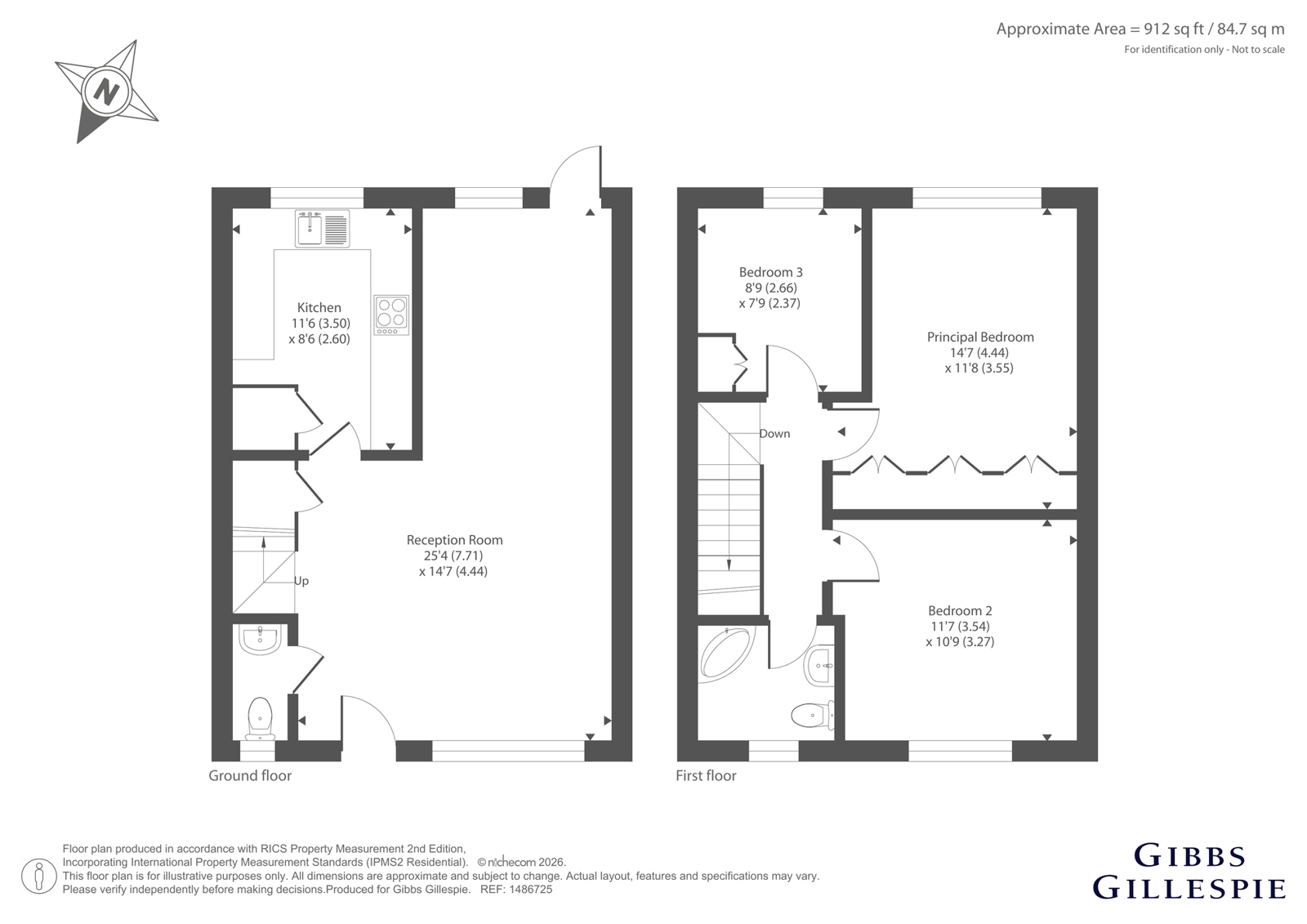 64, Rose Court, Pinner floorplan