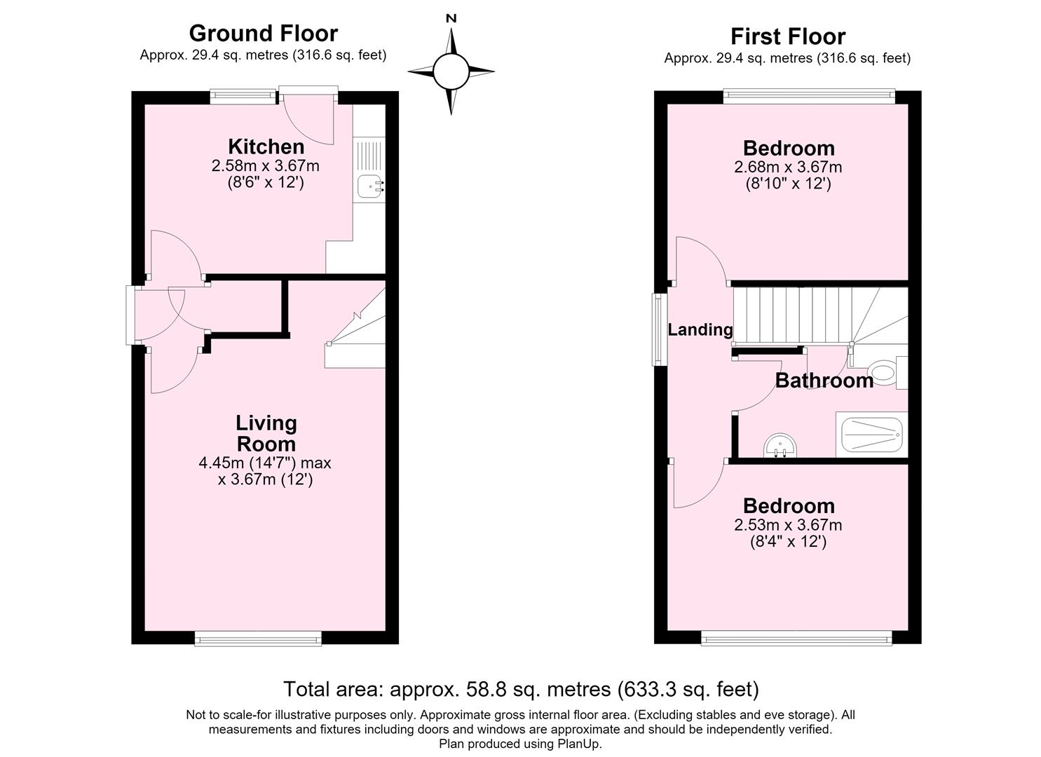 20, Rye Close, York floorplan