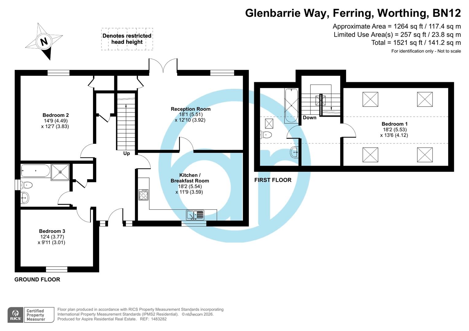 38, Glenbarrie Way, Worthing floorplan