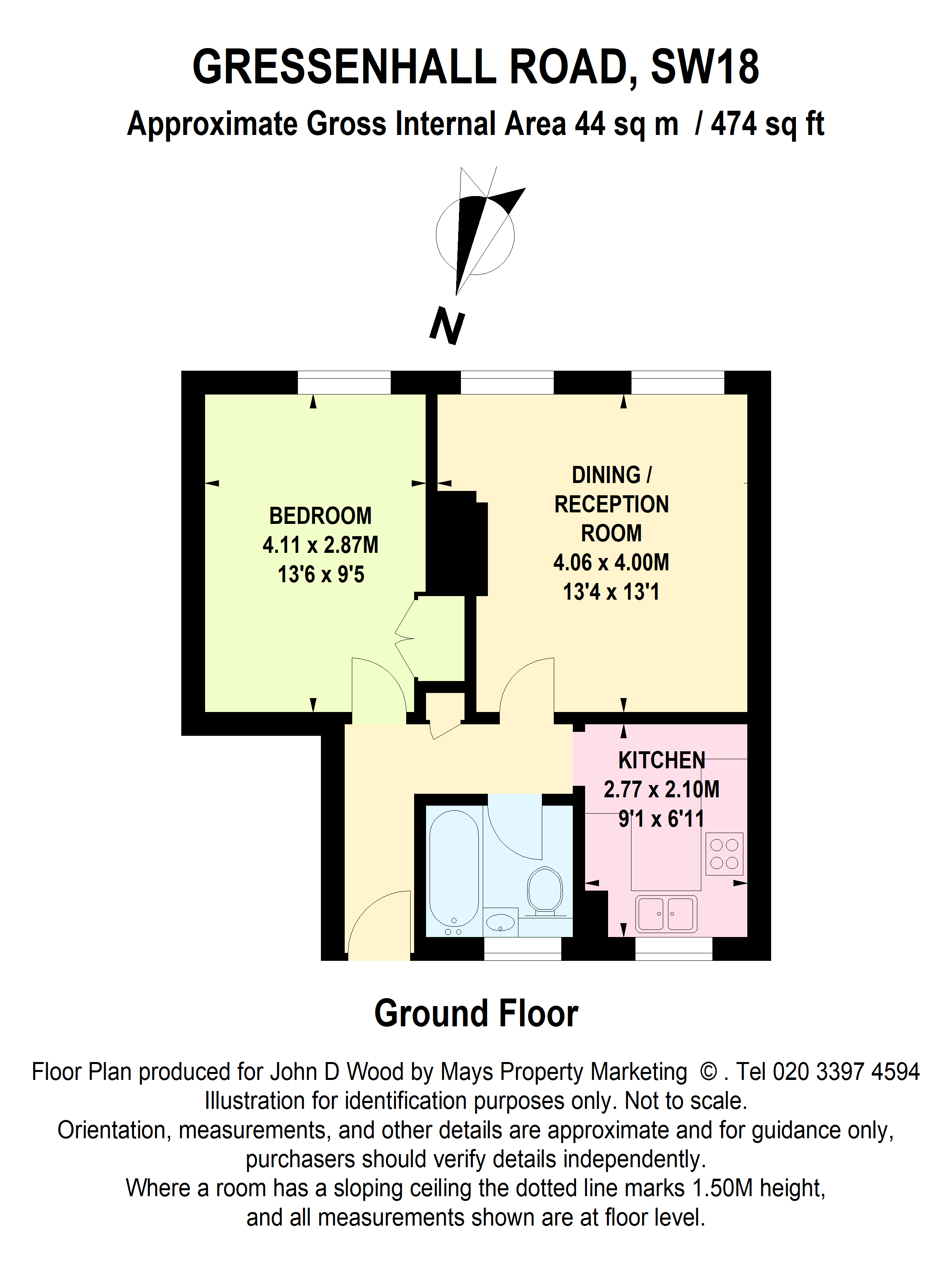 72, Gressenhall Road, London floorplan