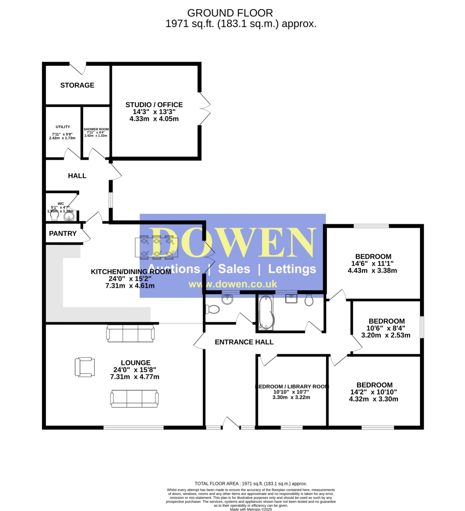 Bridoon, North Side, Durham floorplan