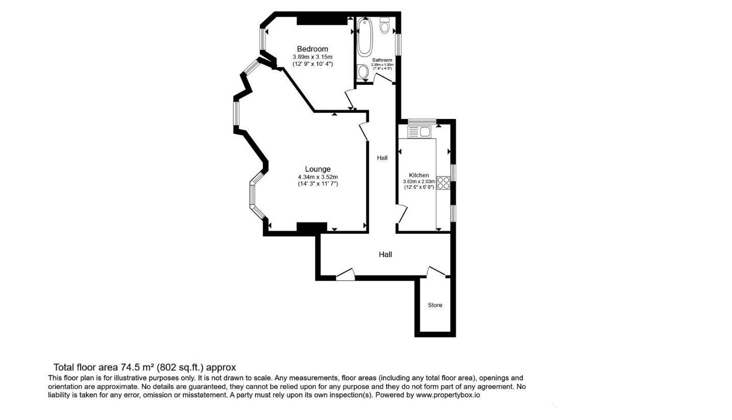 Flat 2, 29, Brunswick Square, Hove floorplan