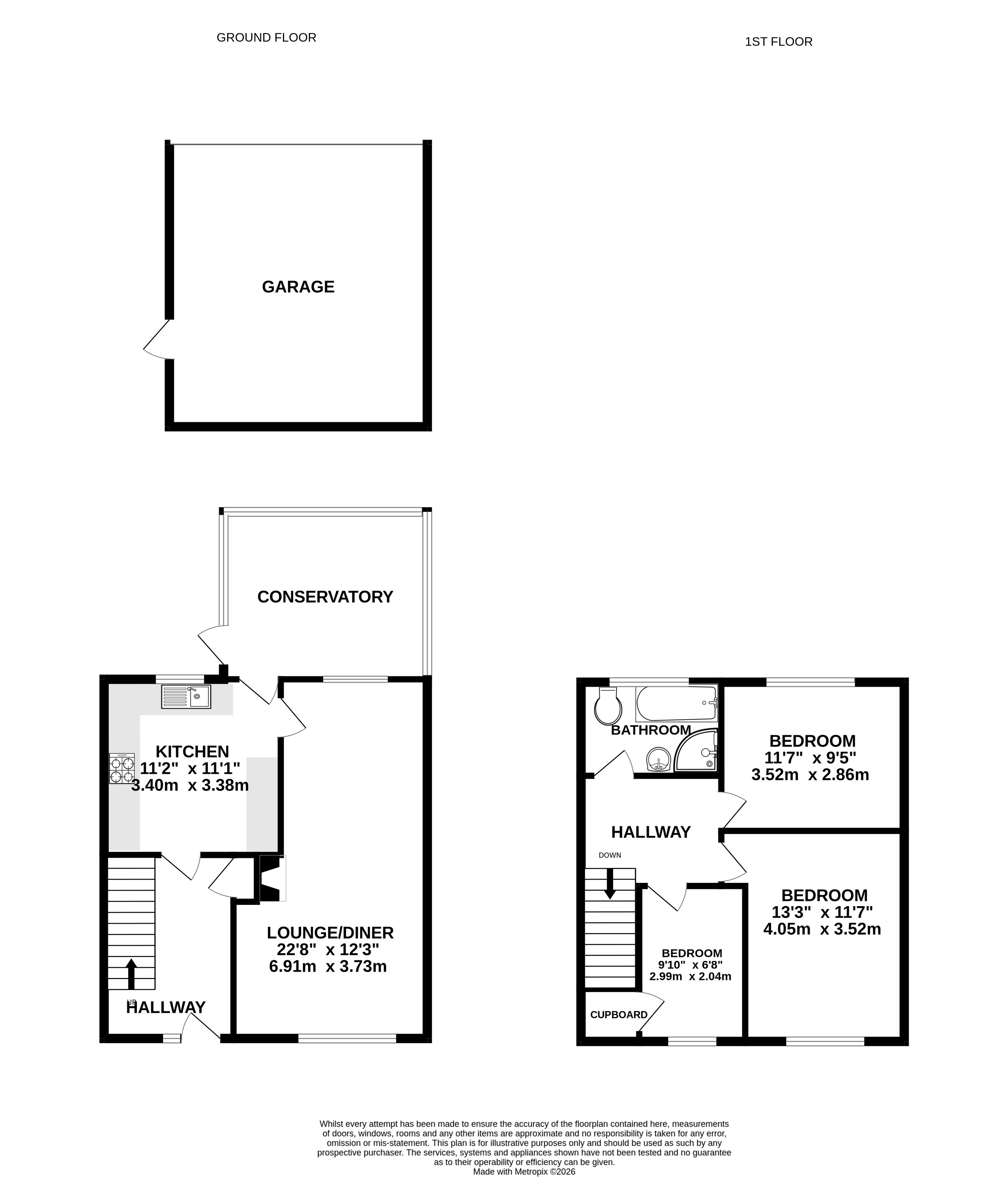 9, Potters Crescent, Ash floorplan
