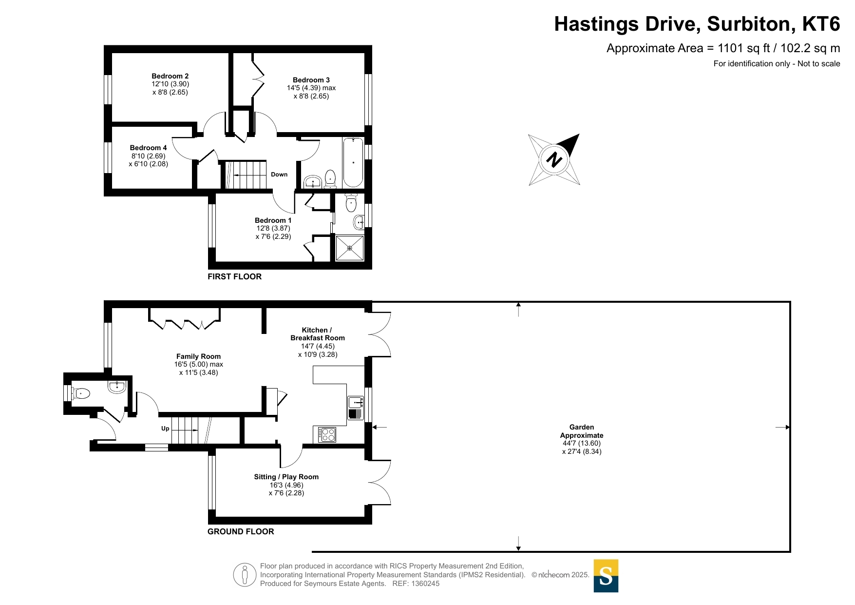 Hastings Drive, Surbiton, KT6 floorplan