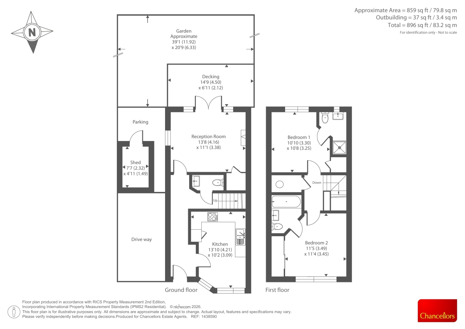 12, Greenfinch Drive, Reading floorplan