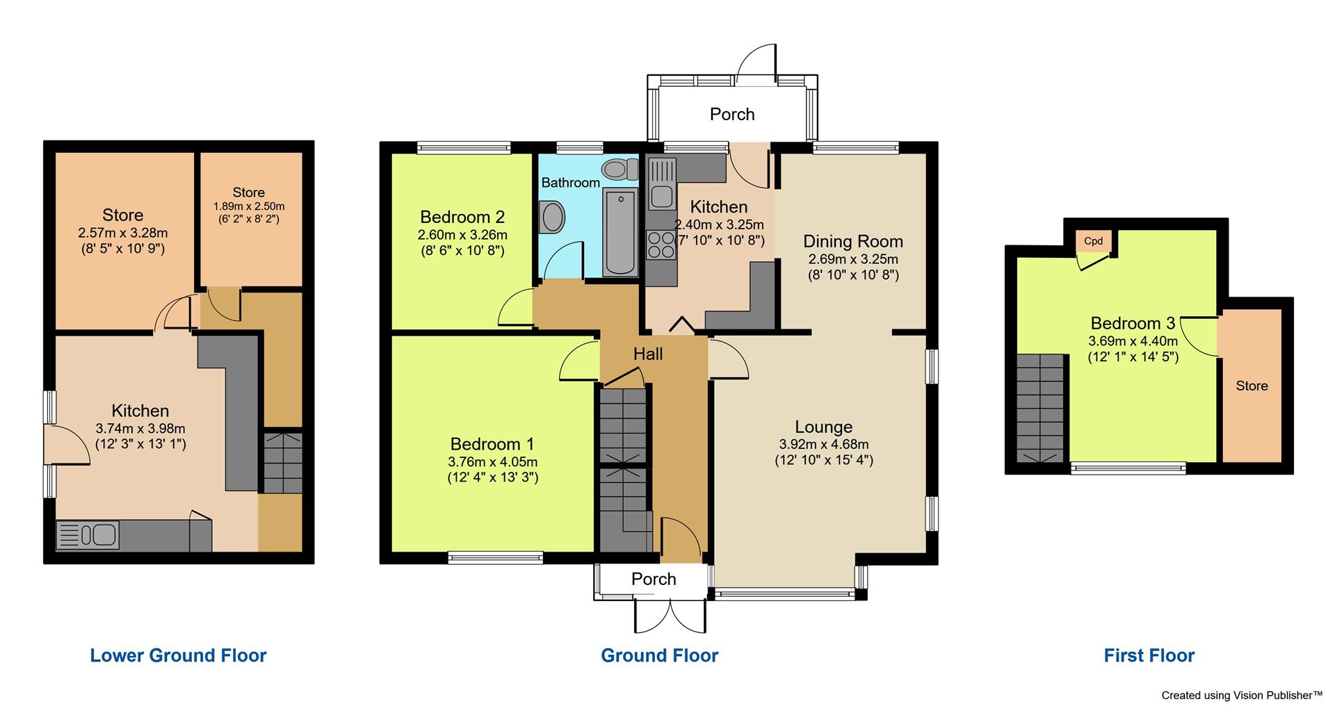 1,, Derwent Road, Bradford floorplan