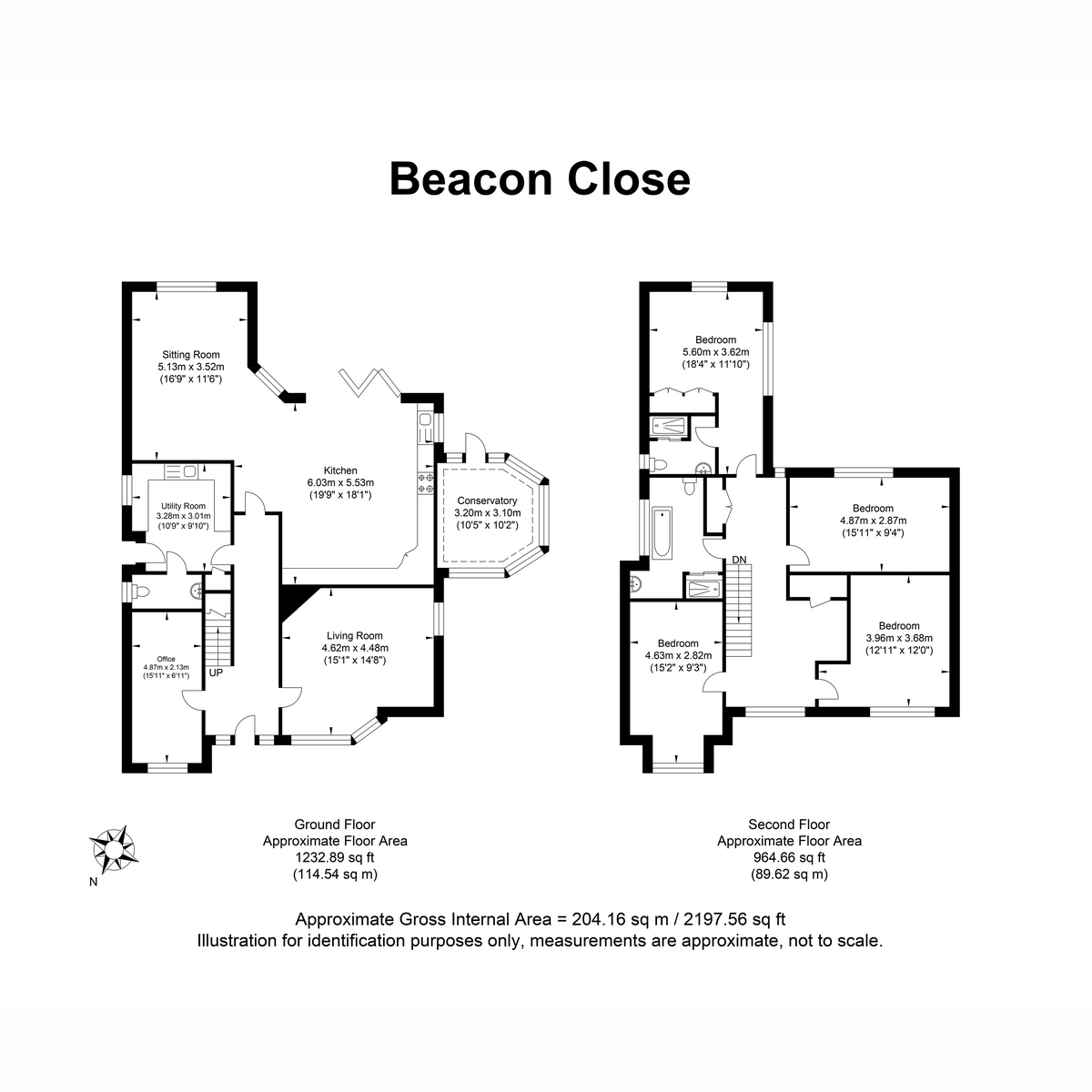 Beacon Close, Crowborough TN6, 4 bedroom detached house for sale