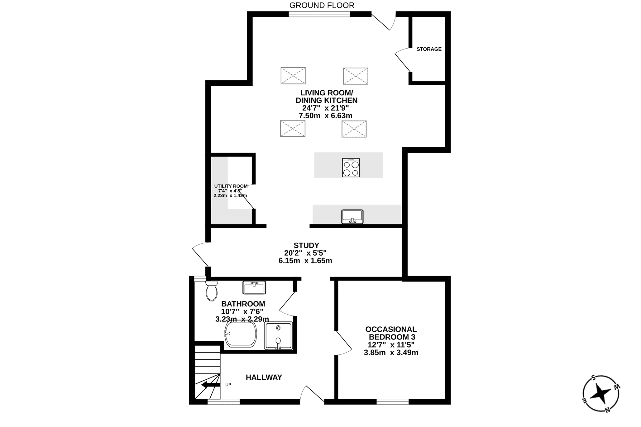 The Workshop, Victoria Terrace, Laxey floorplan