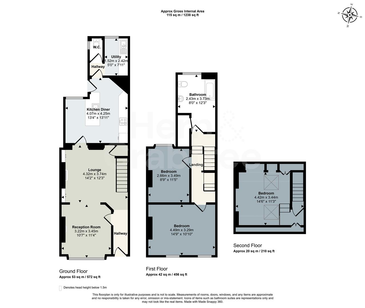 54, Kings Road, Cardiff floorplan