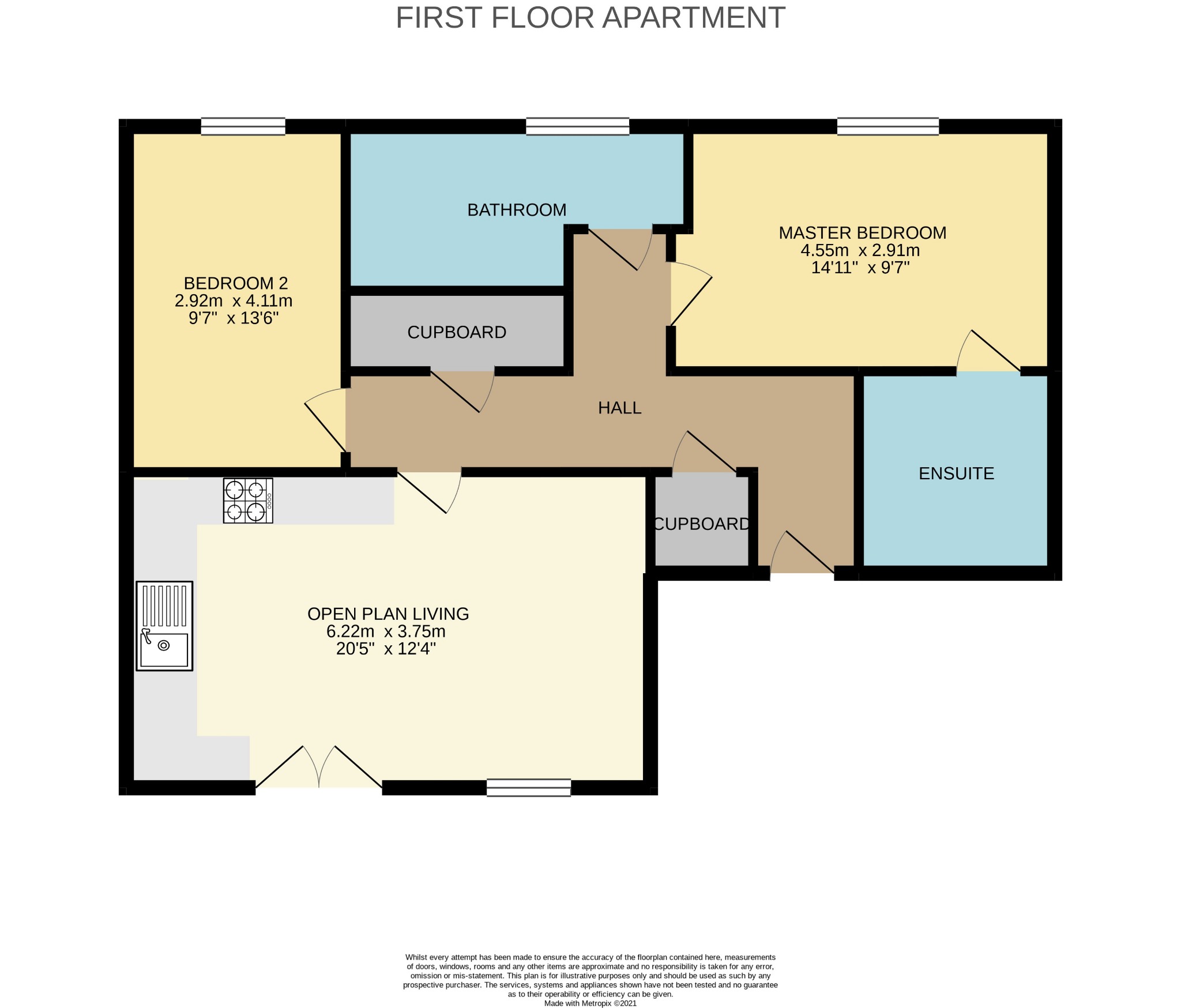 Flat 1, 4 Marsden Mews, Dorchester floorplan