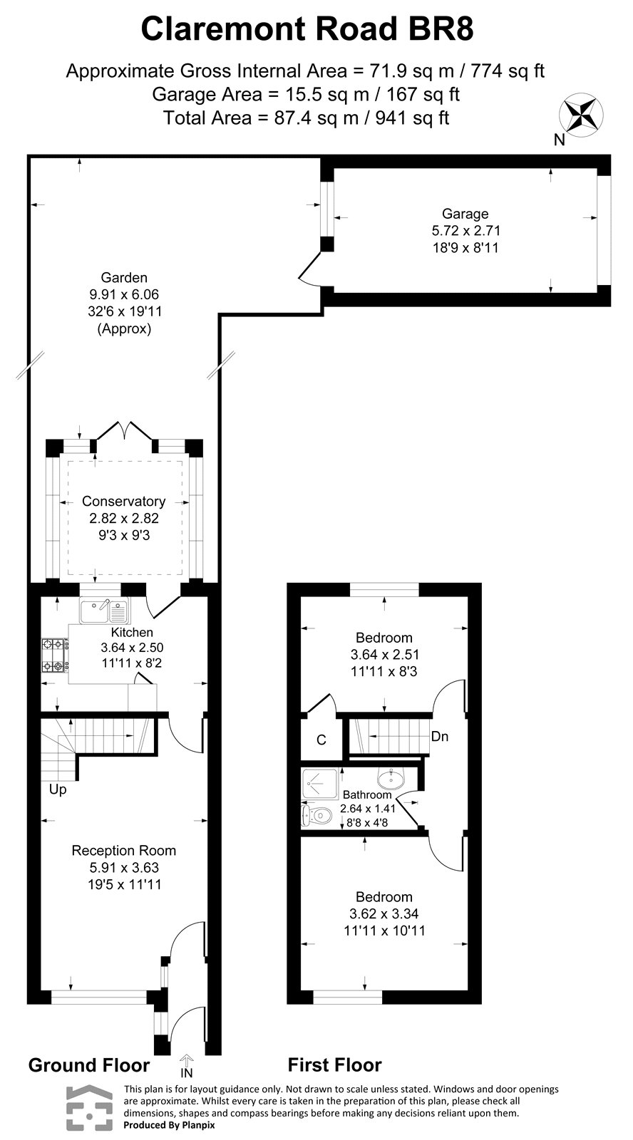Claremont Road, Hextable floorplan