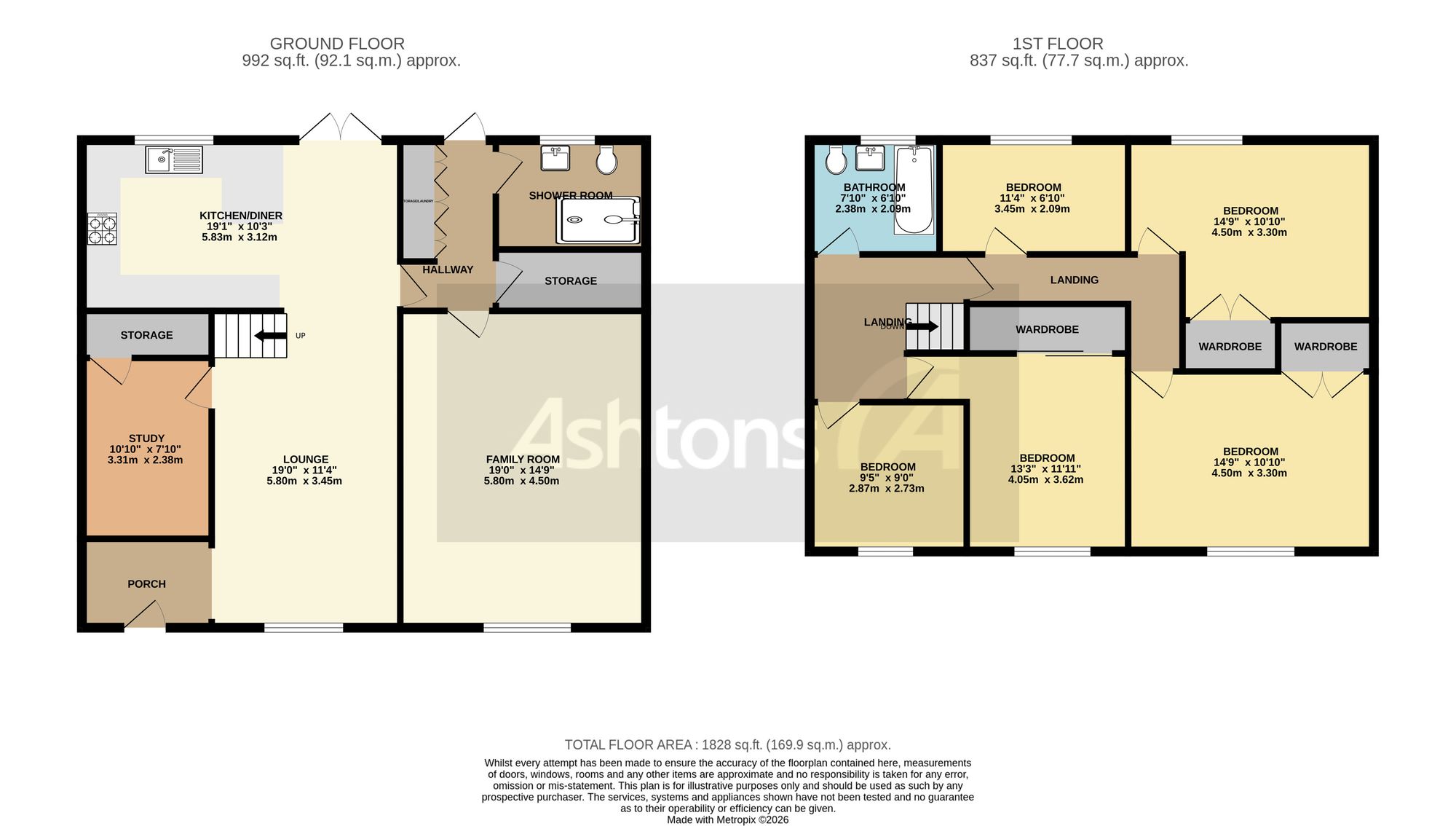 7 Harvey Court, Warrington floorplan