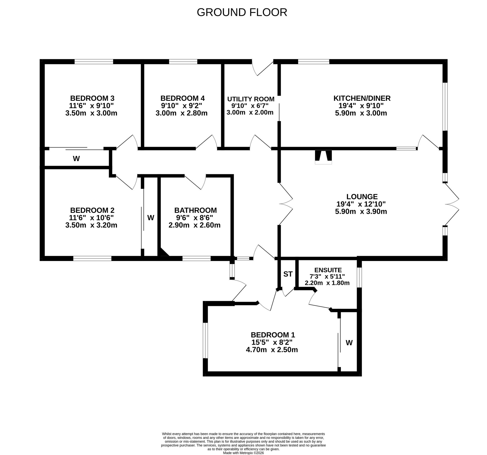 2 Northfield Gardens, Clackmannan floorplan