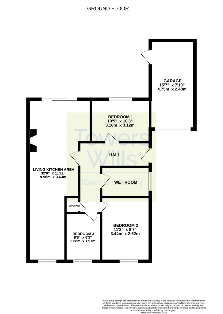 38, Redwood Road, Yeovil floorplan