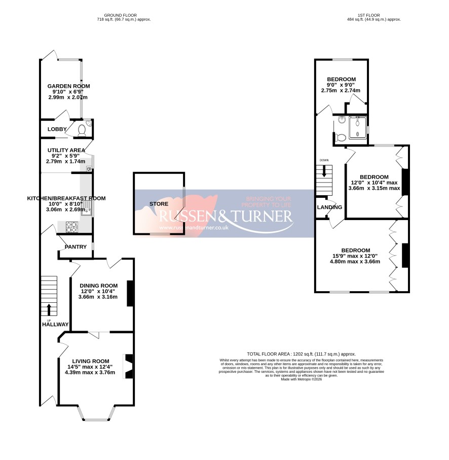 8 Park Avenue, King's Lynn PE30 5NJ floorplan