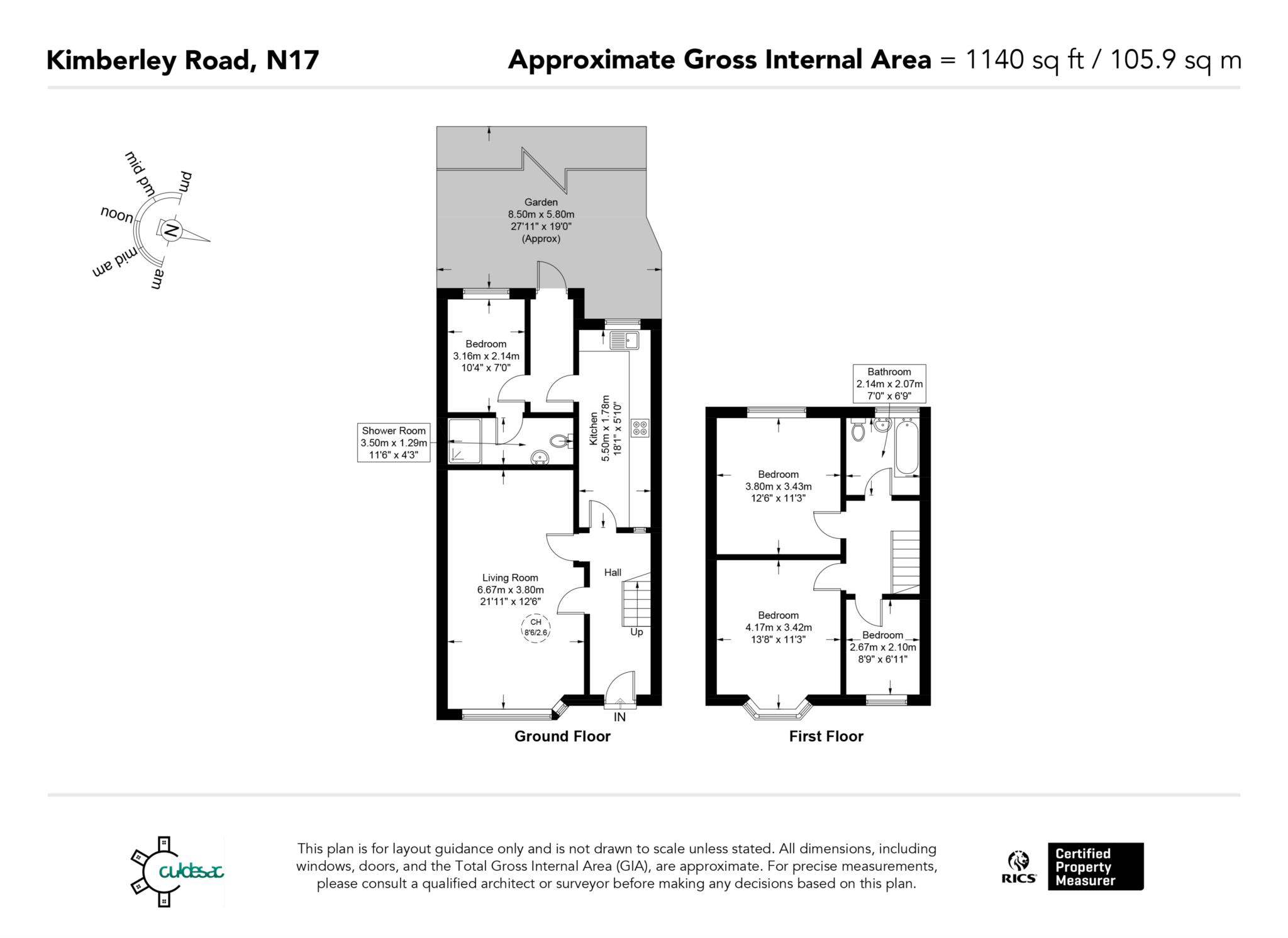 26, Kimberley Road, London floorplan