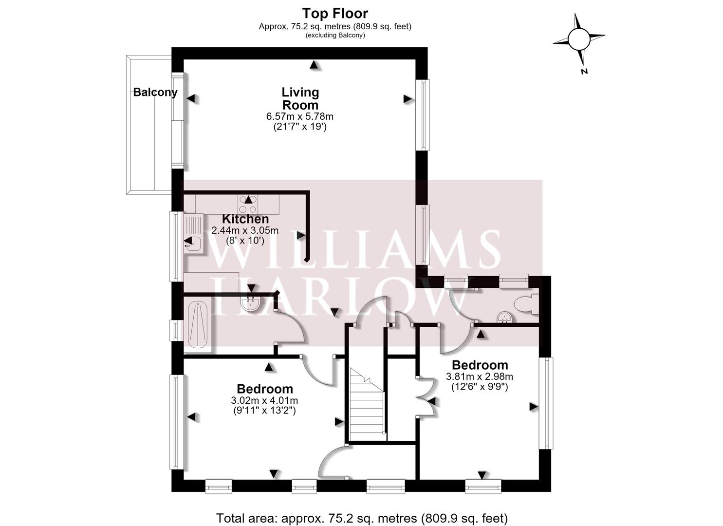 45, Courtlands Crescent, Banstead floorplan