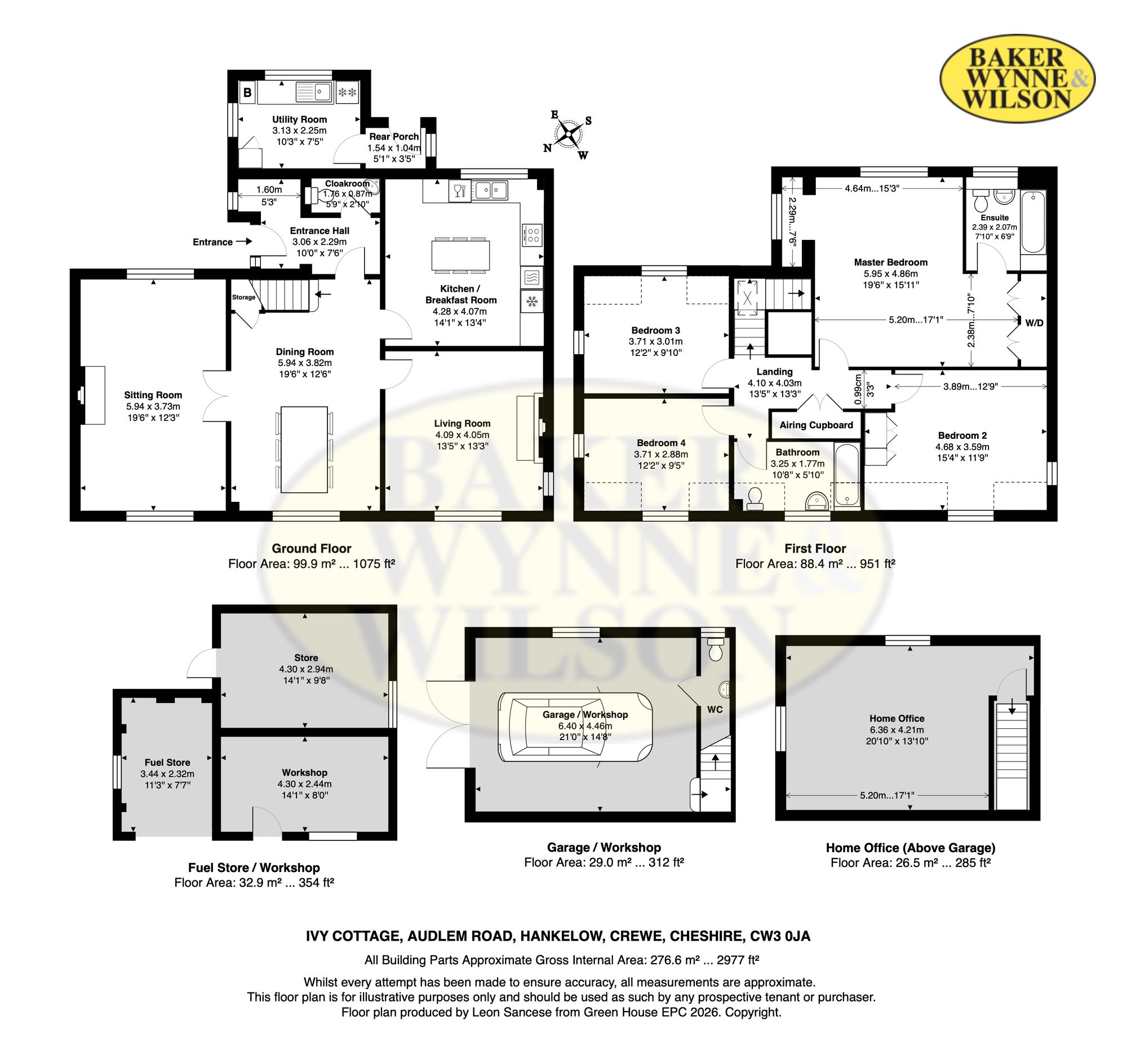 Ivy Cottage Audlem Road, Crewe floorplan