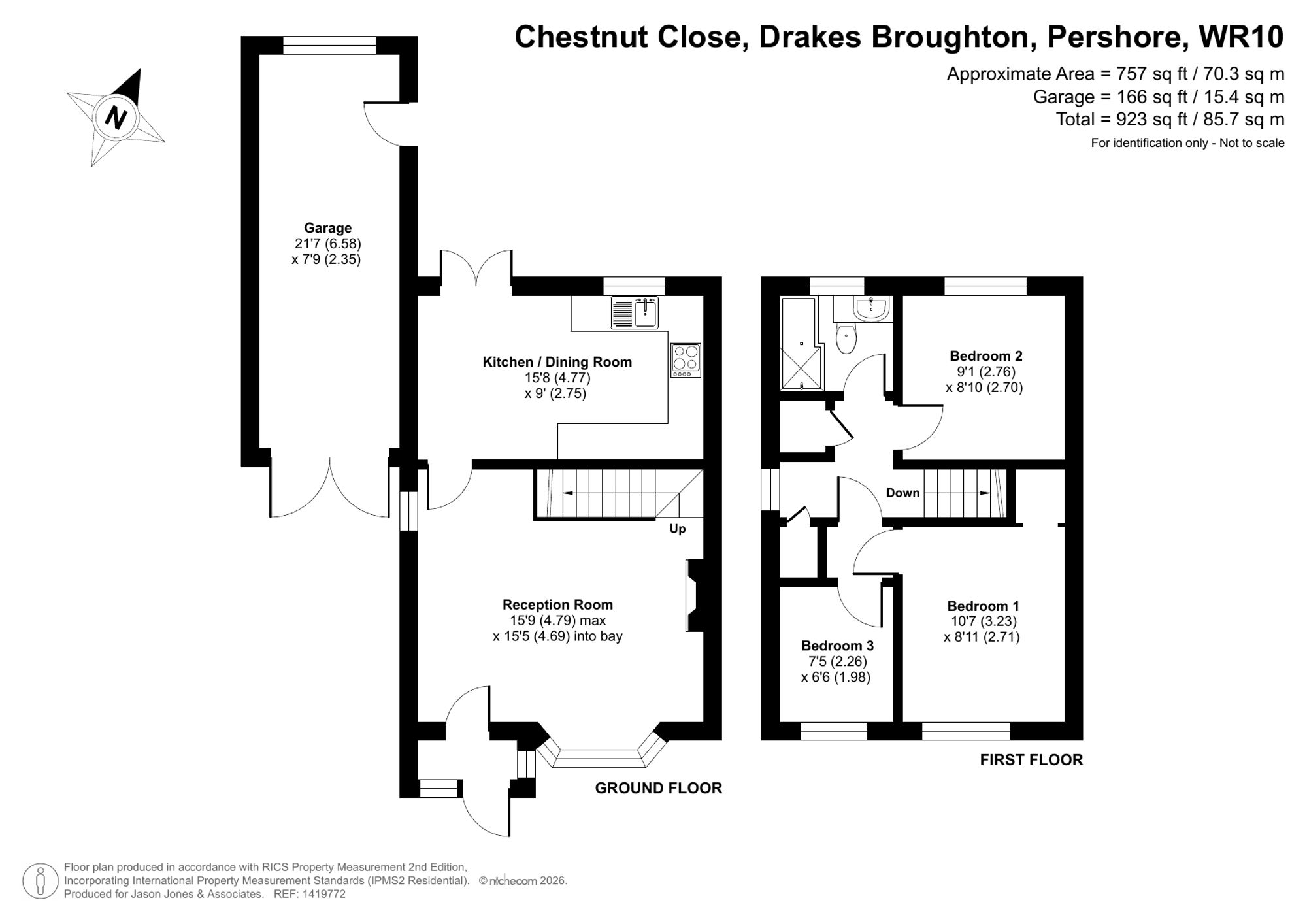 8 Chestnut Close, Pershore floorplan