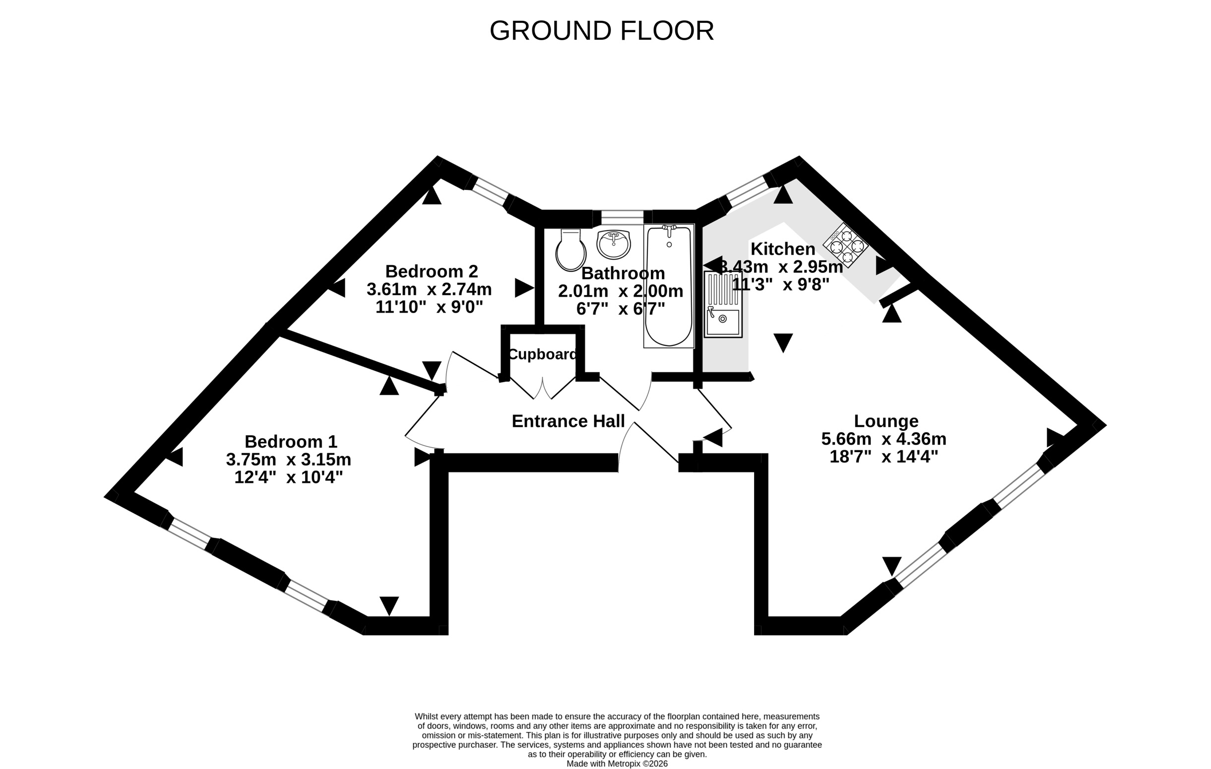 167, Eastcliff, Bristol floorplan