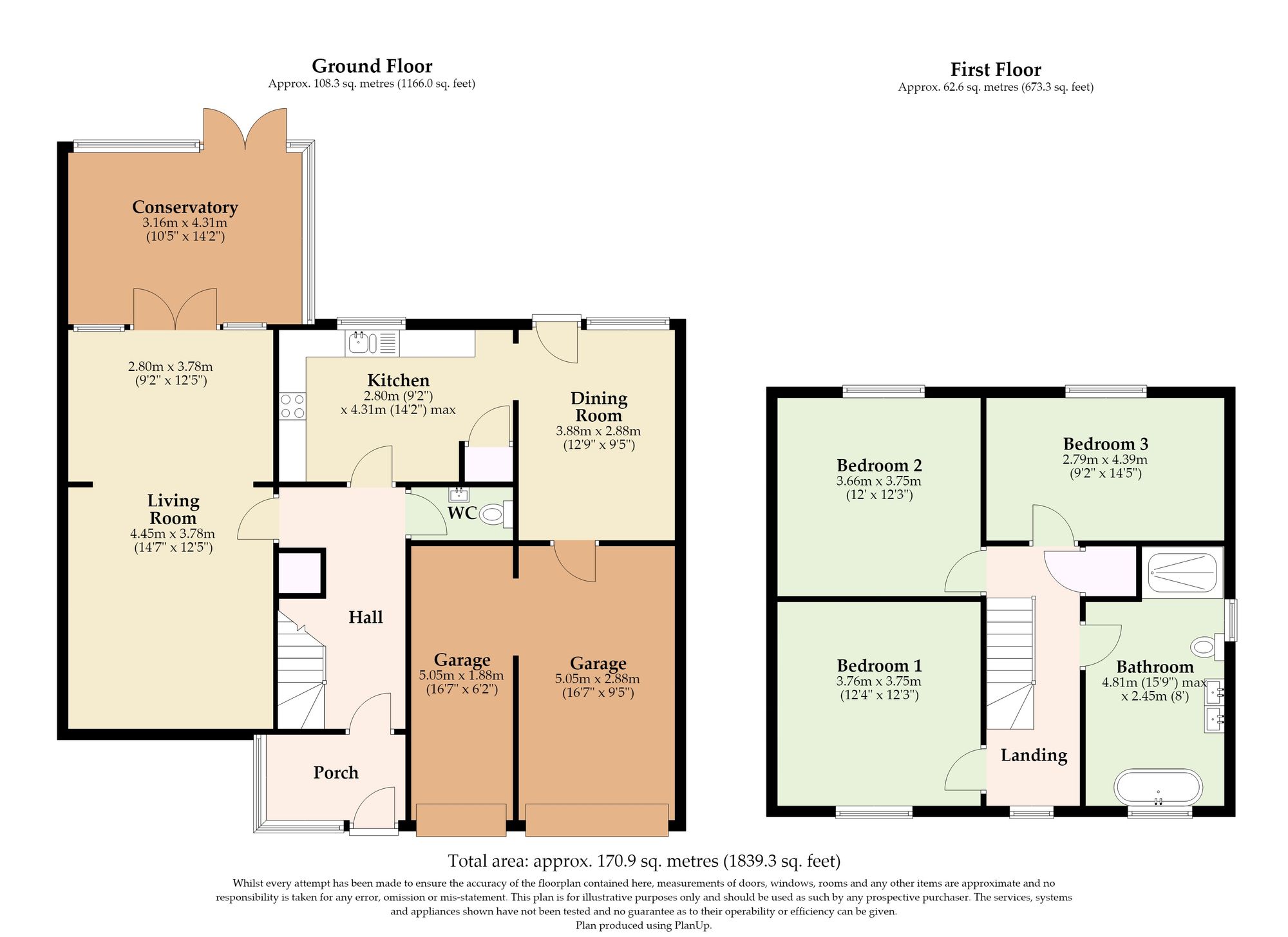 14 Fulmar Close, Great Yarmouth floorplan