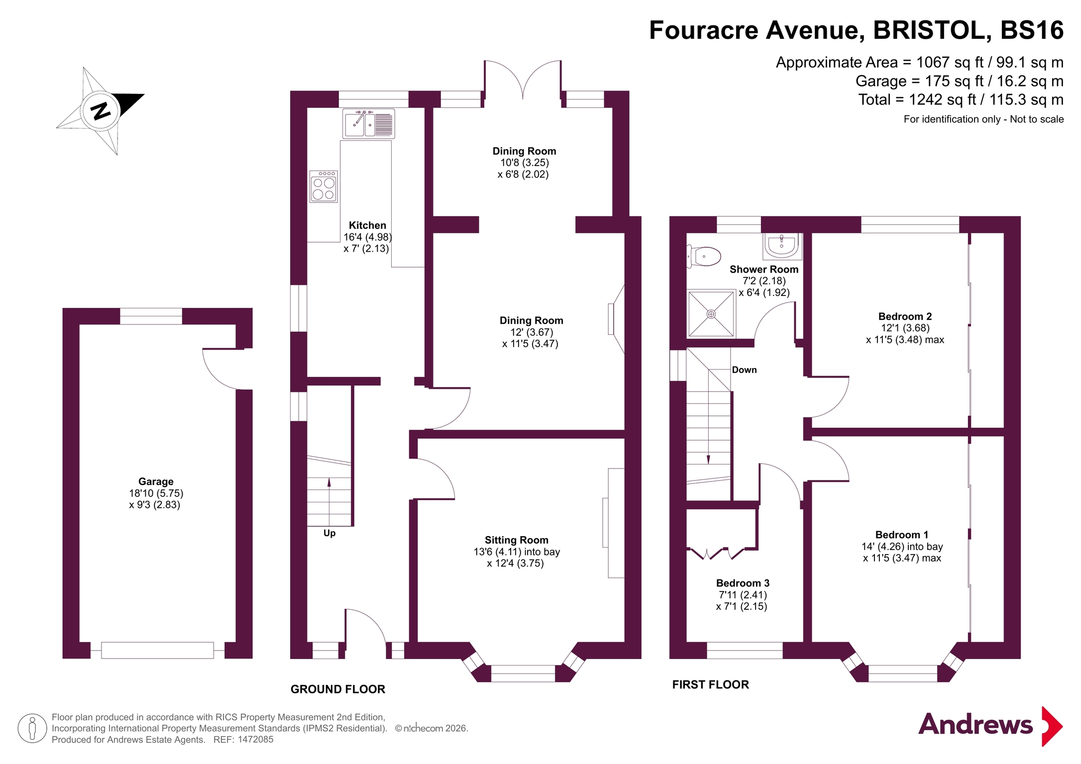 30, Fouracre Avenue, Bristol floorplan