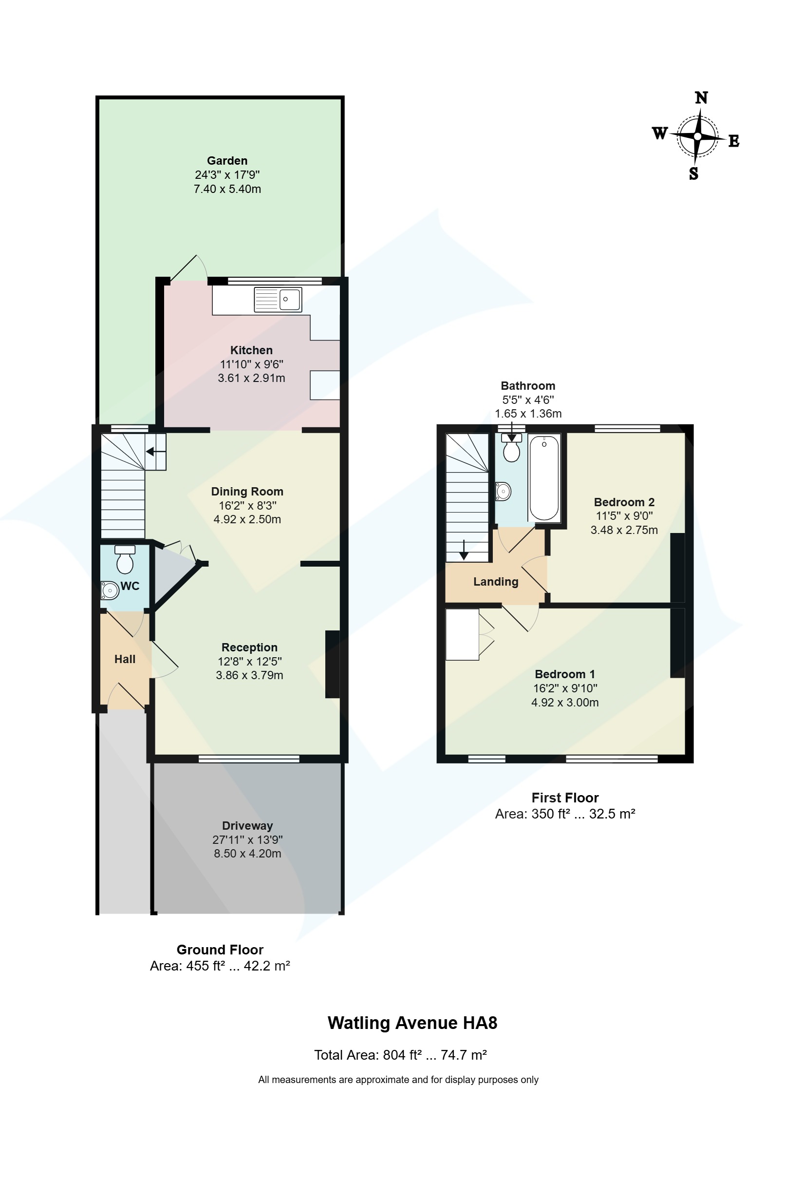 253, Watling Avenue, Middlesex floorplan